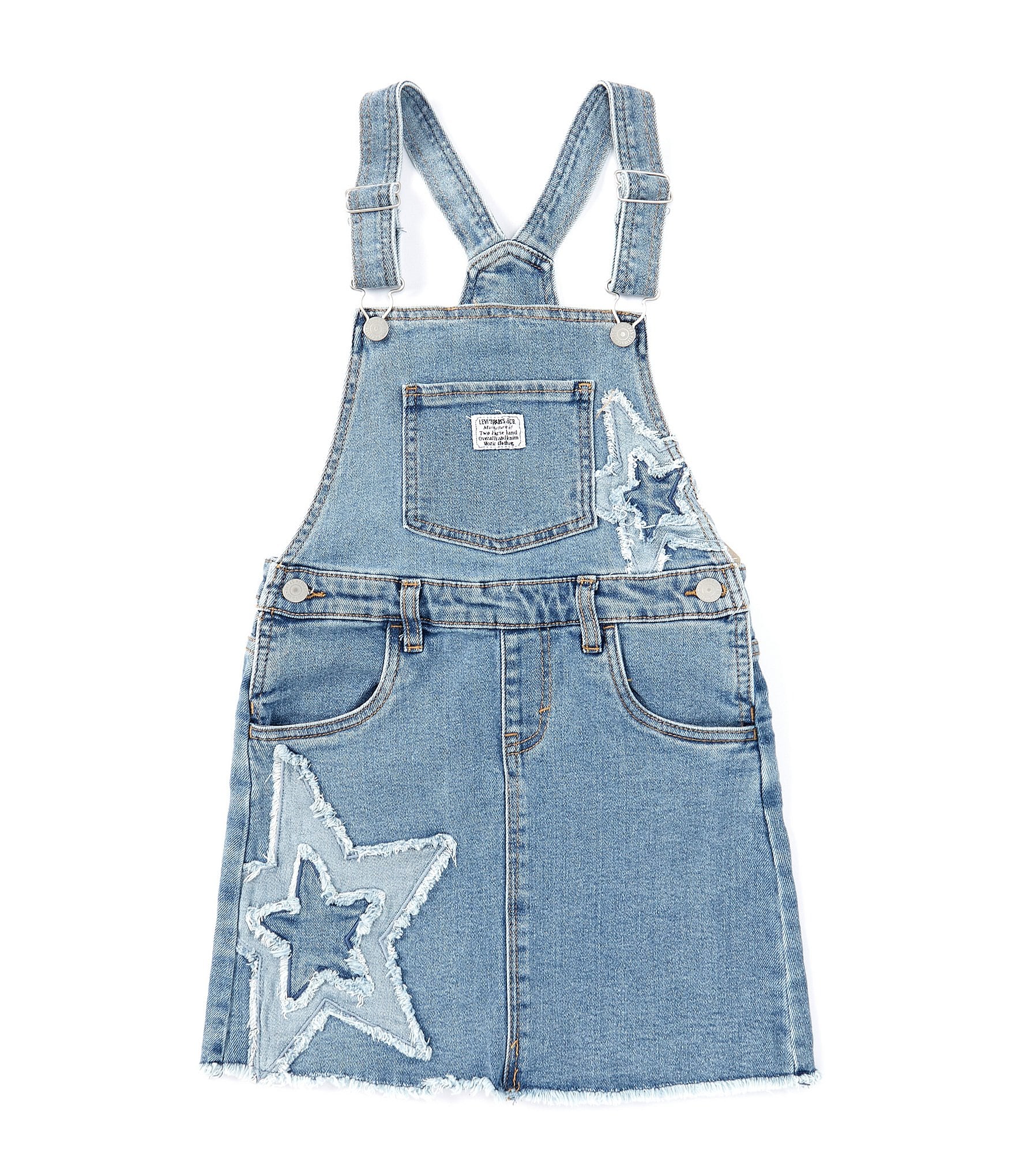 Levi's® Little Girls 2T-6X Sleeveless Star Patch Skirtall