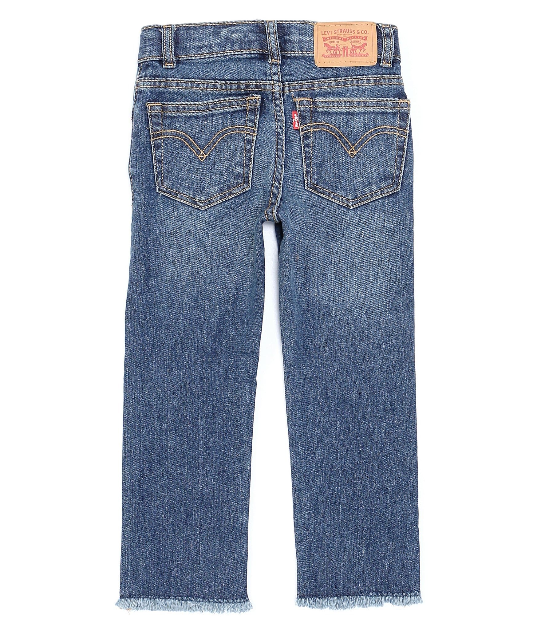 Levi's® Little Girls 4-6X High-Rise Straight-Leg Ankle Jeans