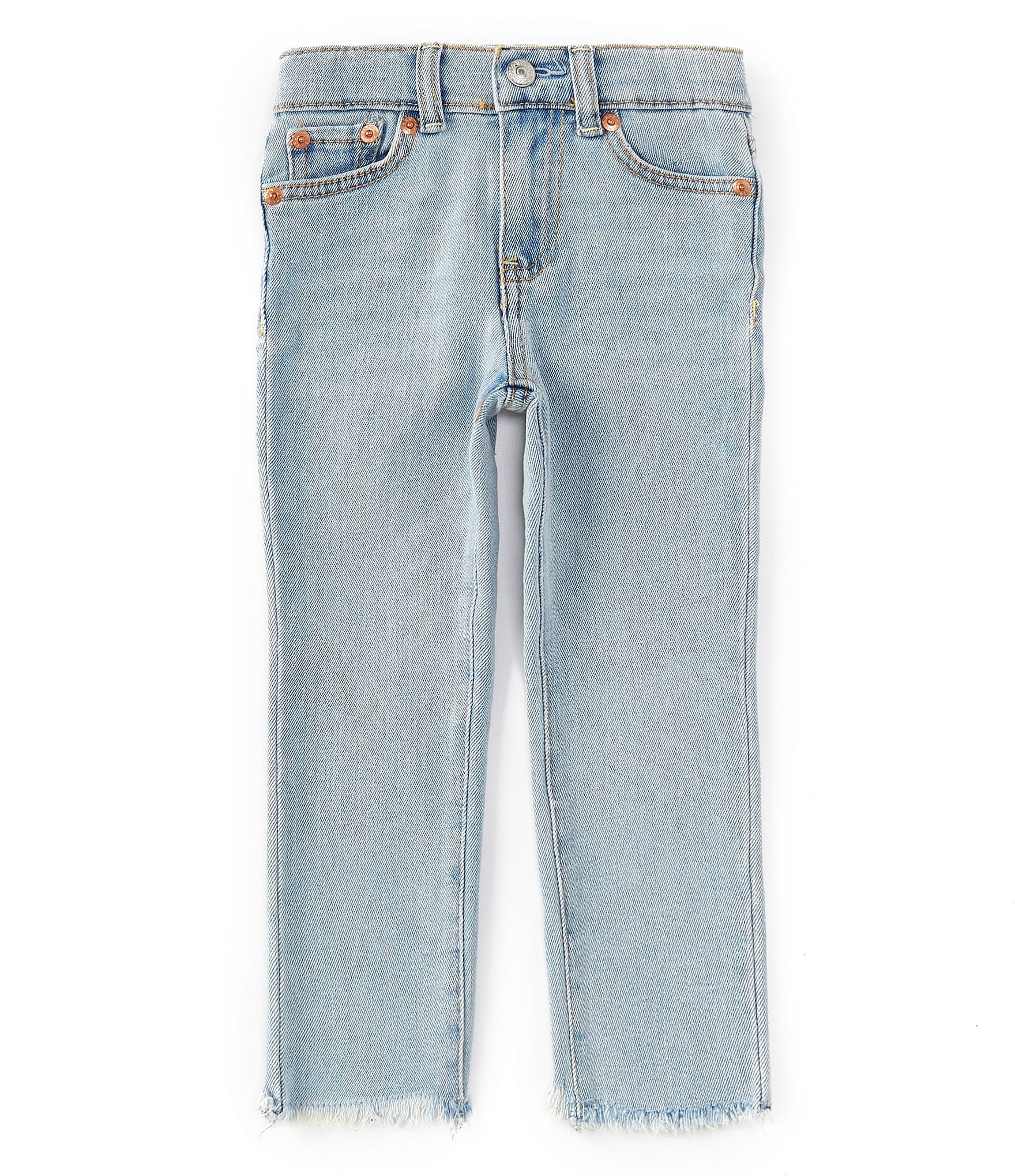 Levi's® Little Girls 4-6X High-Rise Straight-Leg Ankle Jeans