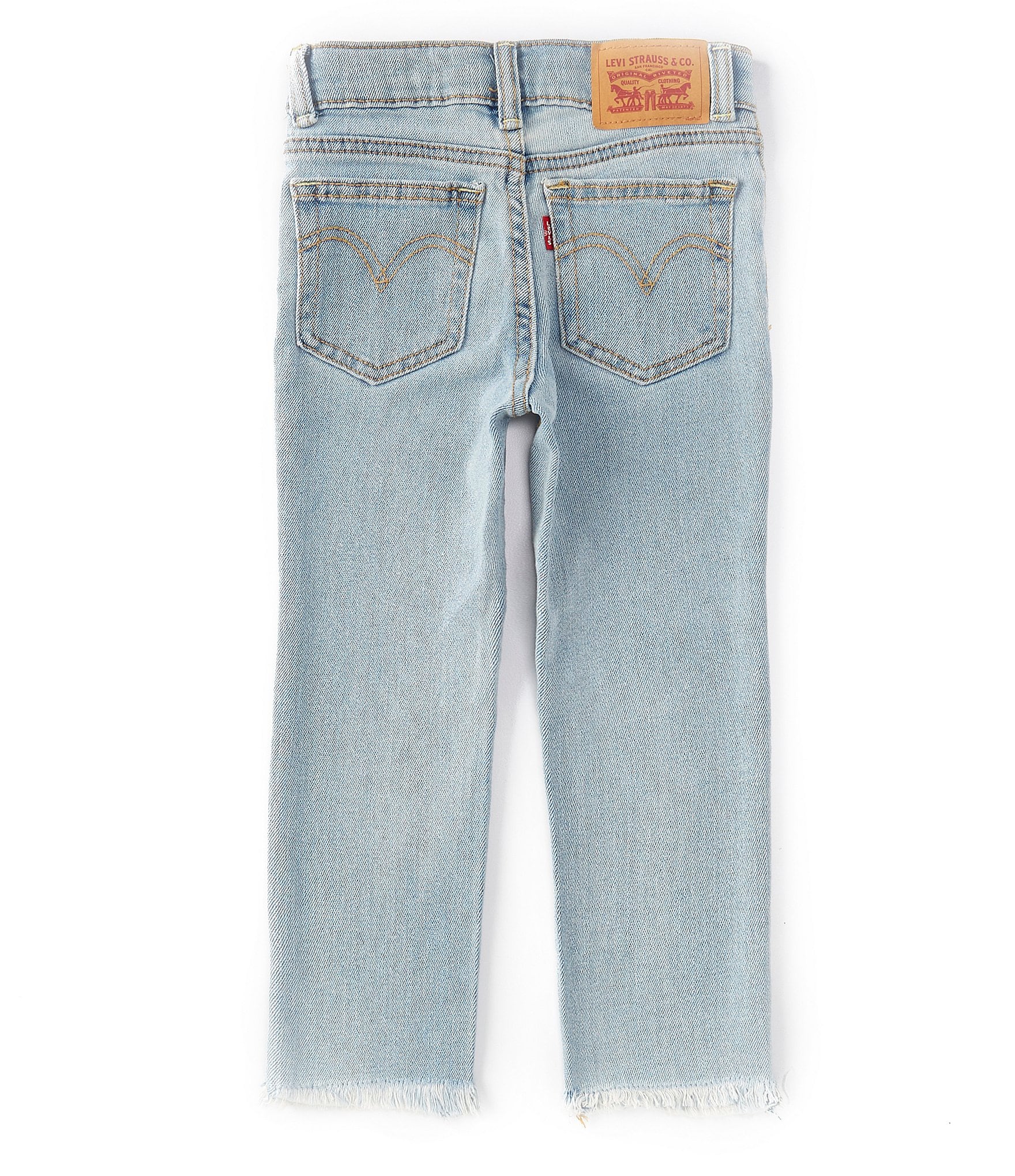 Levi's® Little Girls 4-6X High-Rise Straight-Leg Ankle Jeans