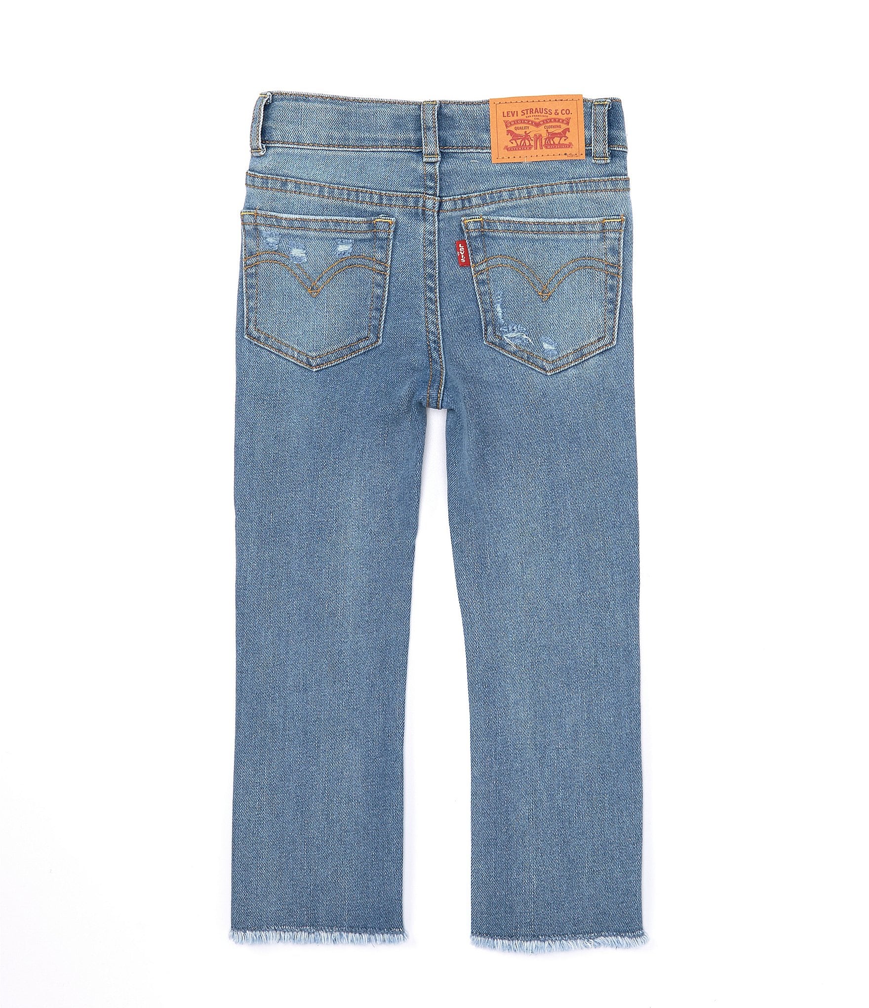 Levi's® Little Girls 4-6X High-Rise Straight-Leg Ankle Jeans