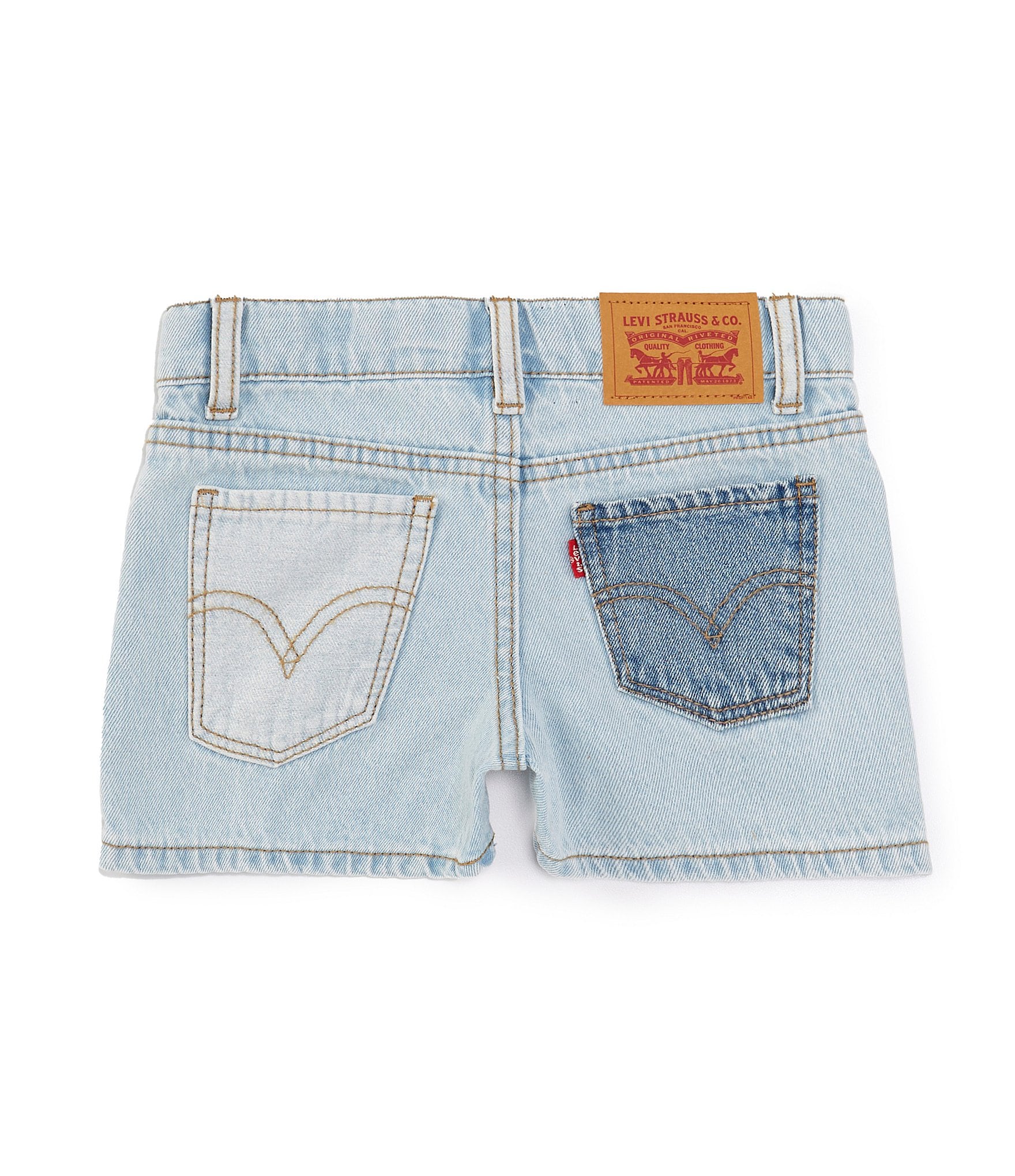 Levi's® Little Girls 4-6X Shade Block Girlfriend Shorts