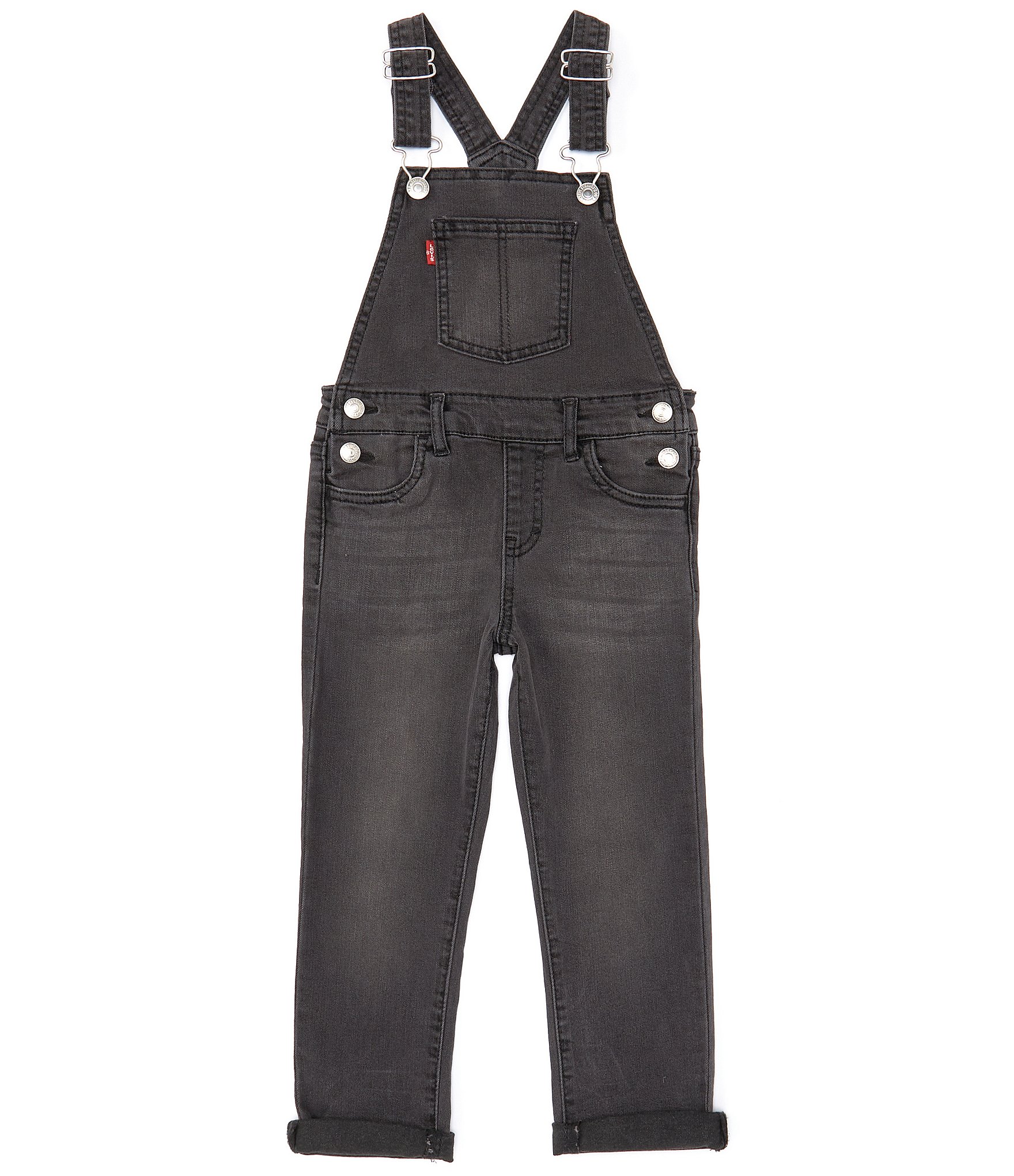 Levi's® Little Girls 4-6X Stretch Denim Overalls