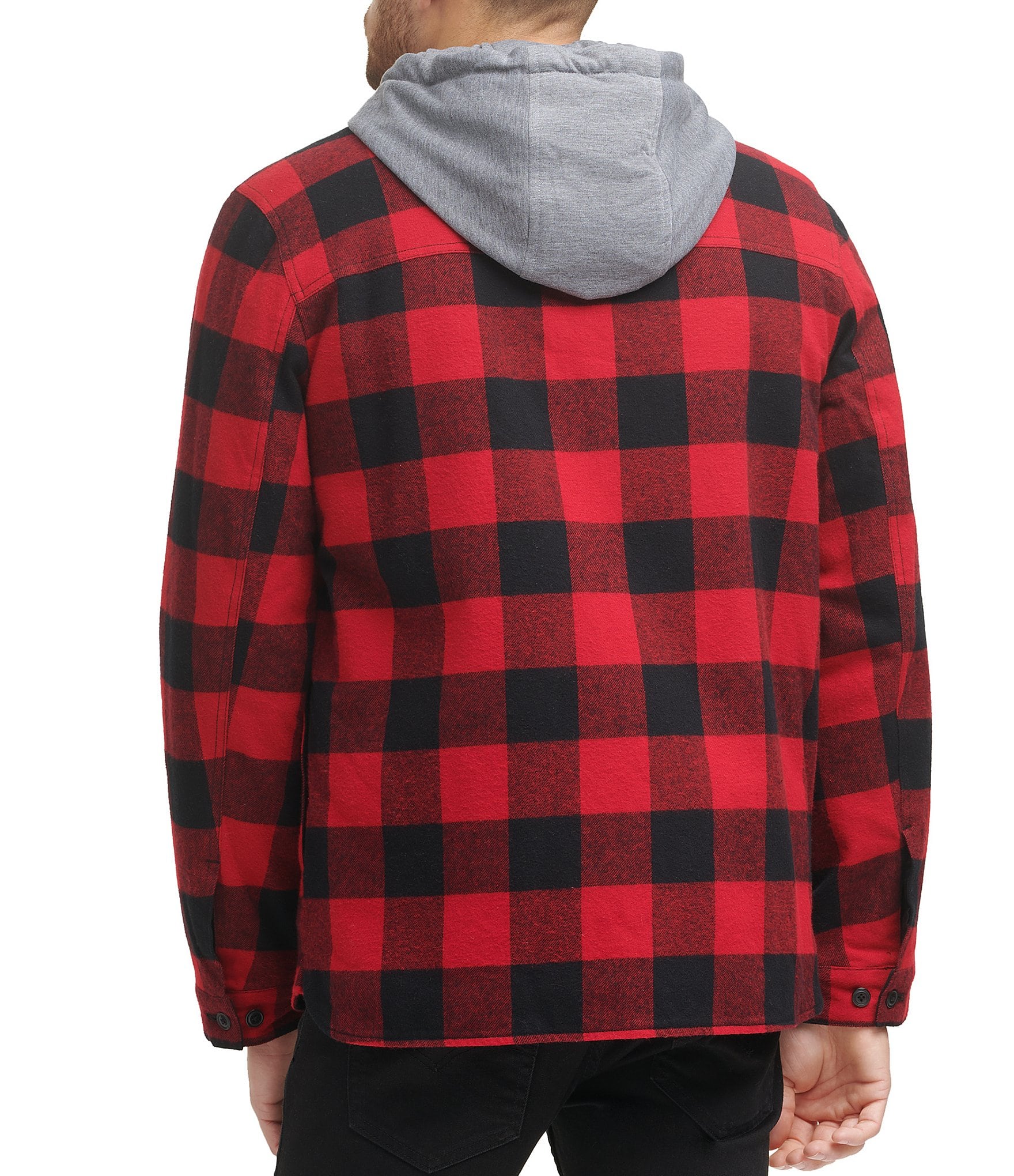 Levi's® Faux Sherpa Lined Plaid Shirt Jacket