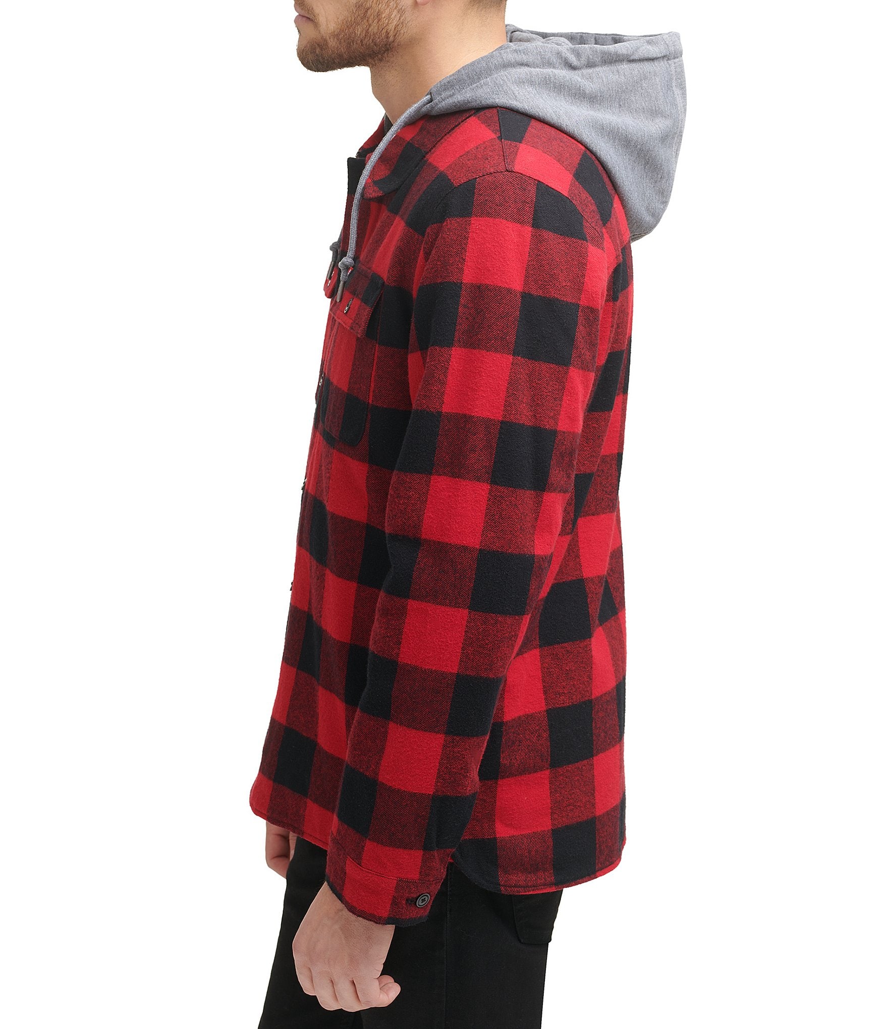 Levi's® Faux Sherpa Lined Plaid Shirt Jacket