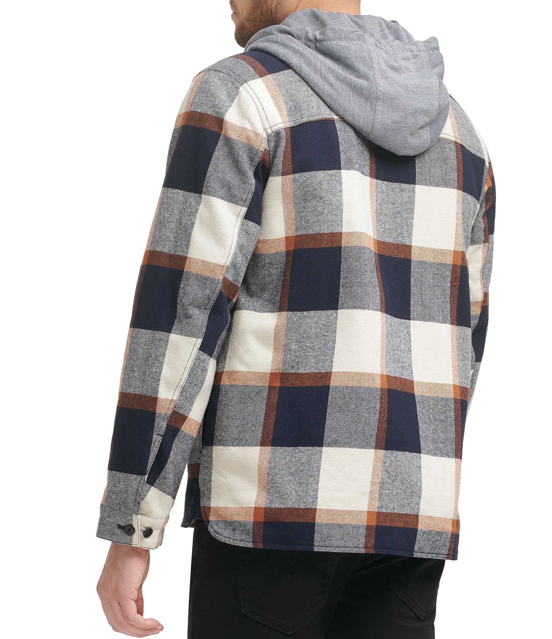 Levi's® Faux Sherpa Lined Plaid Shirt Jacket