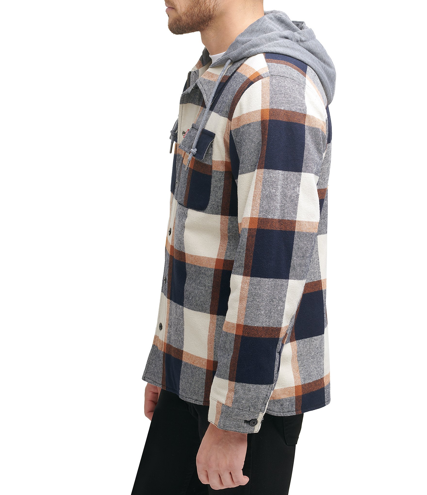 Levi's® Faux Sherpa Lined Plaid Shirt Jacket