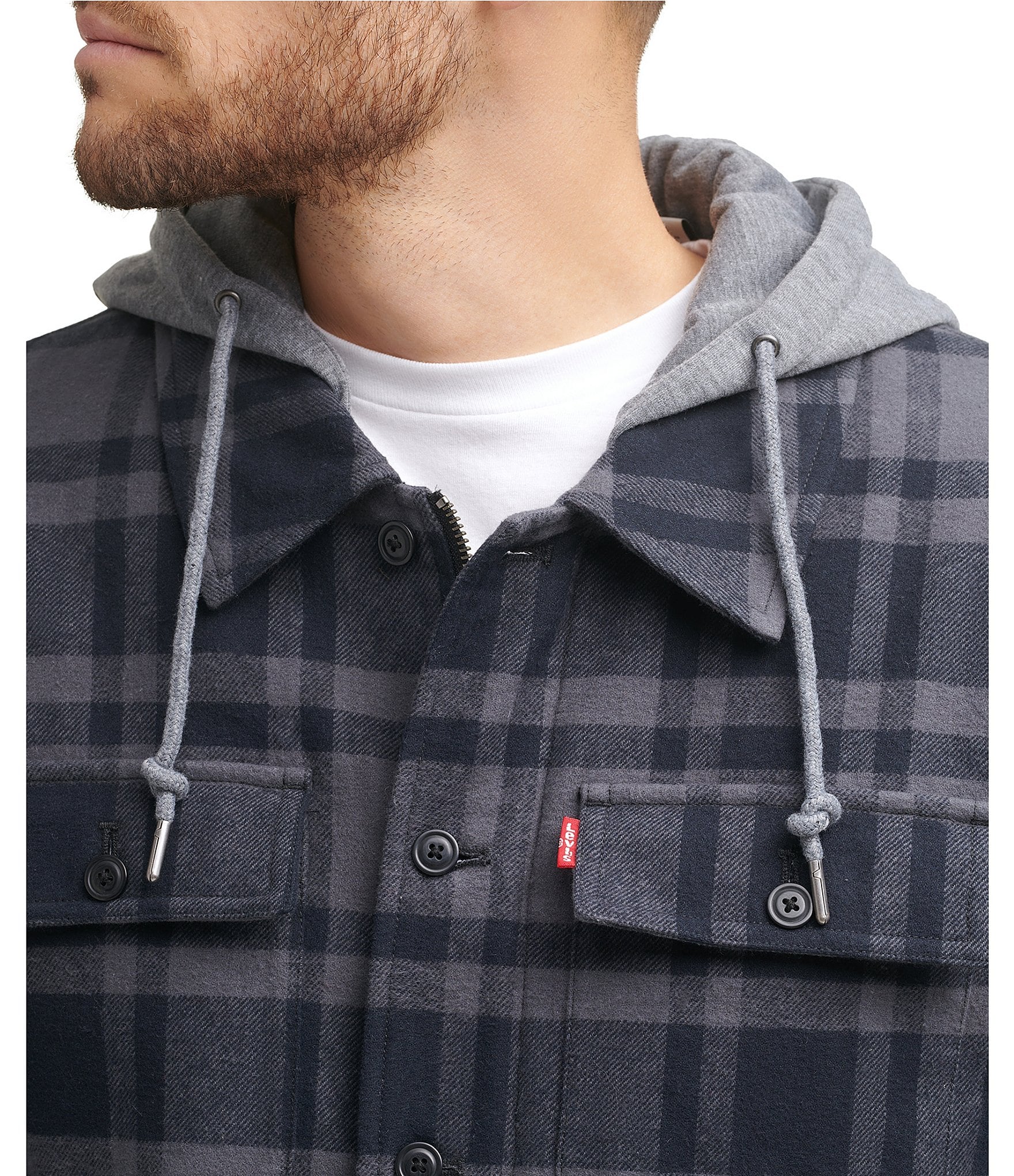 Levi's® Faux Sherpa Lined Plaid Shirt Jacket