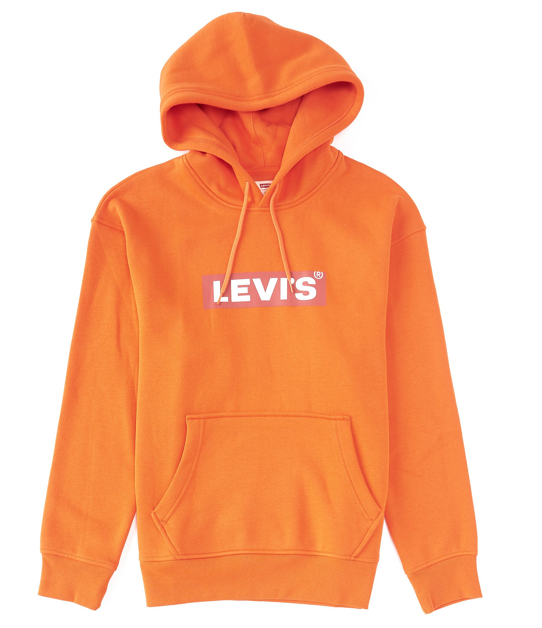 Relaxed Graphic Hoodie - Orange