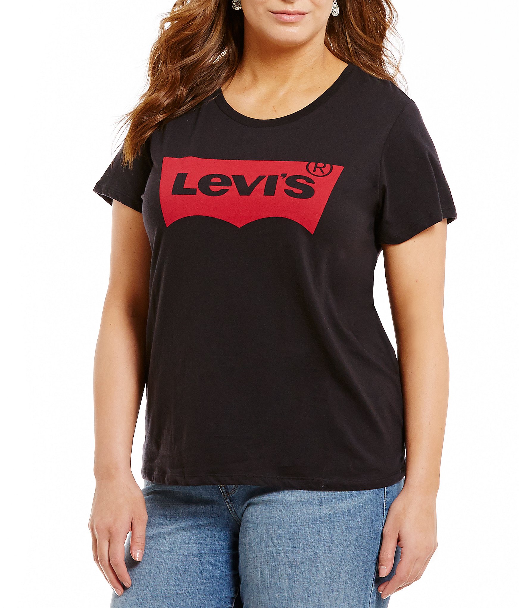 Levi's® Size Scoop Neck Short Sleeve Cotton Tee Dillard's
