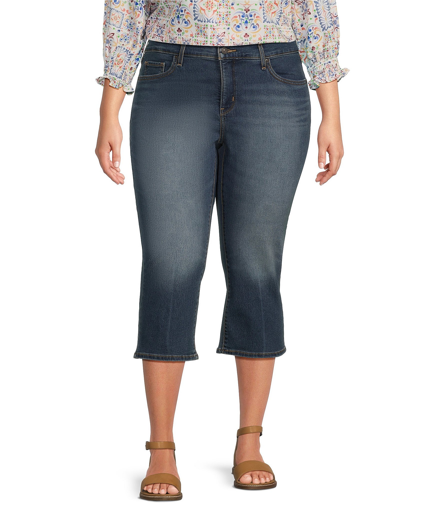 Levi's® Plus Size 311 Denim Shaping Skinny Leg Capri Jeans | Dillard's