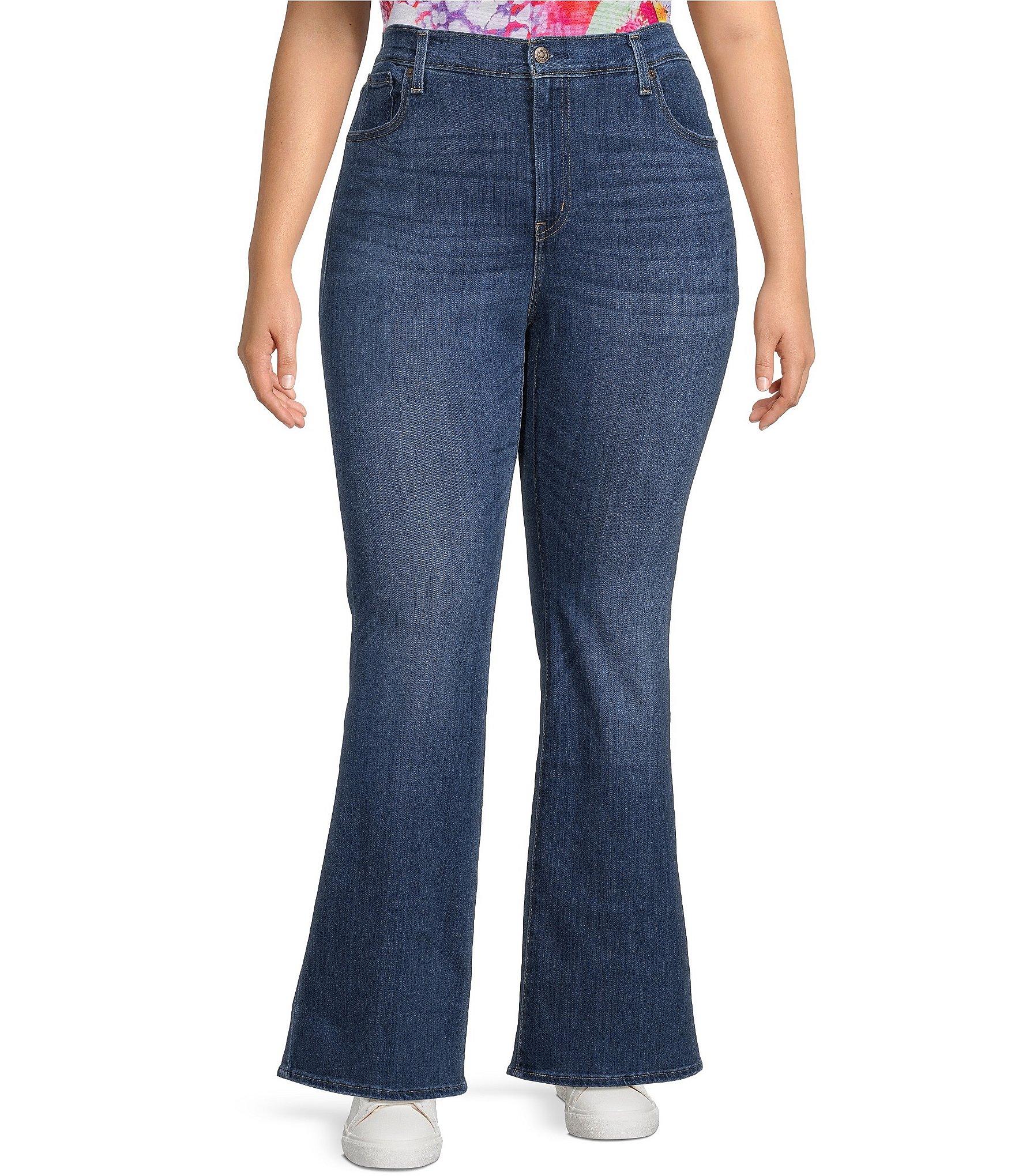 Levi's® Plus Size 726 High Rise Flare Leg Denim Jeans | Dillard's