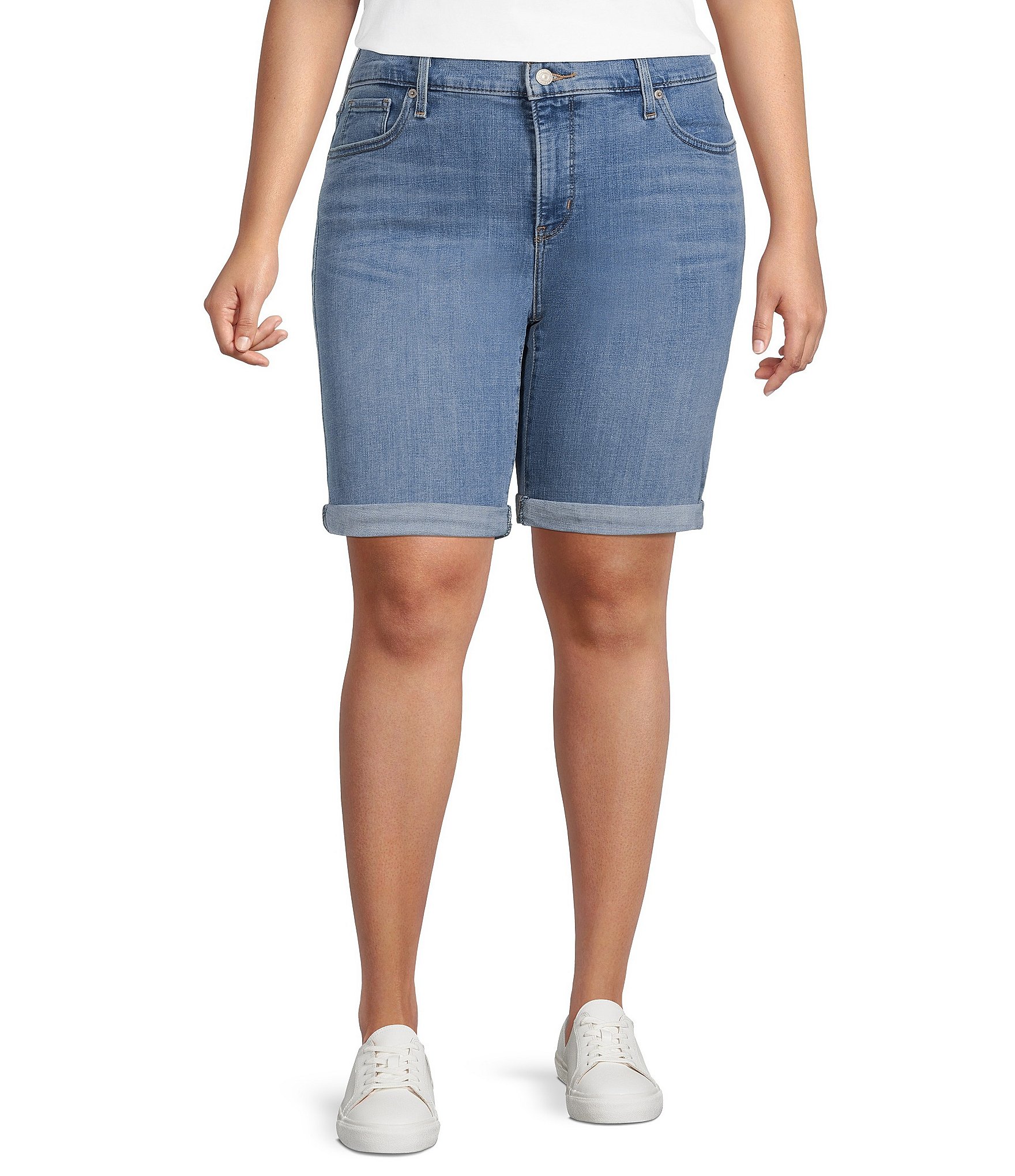 levi's rolled hem shorts