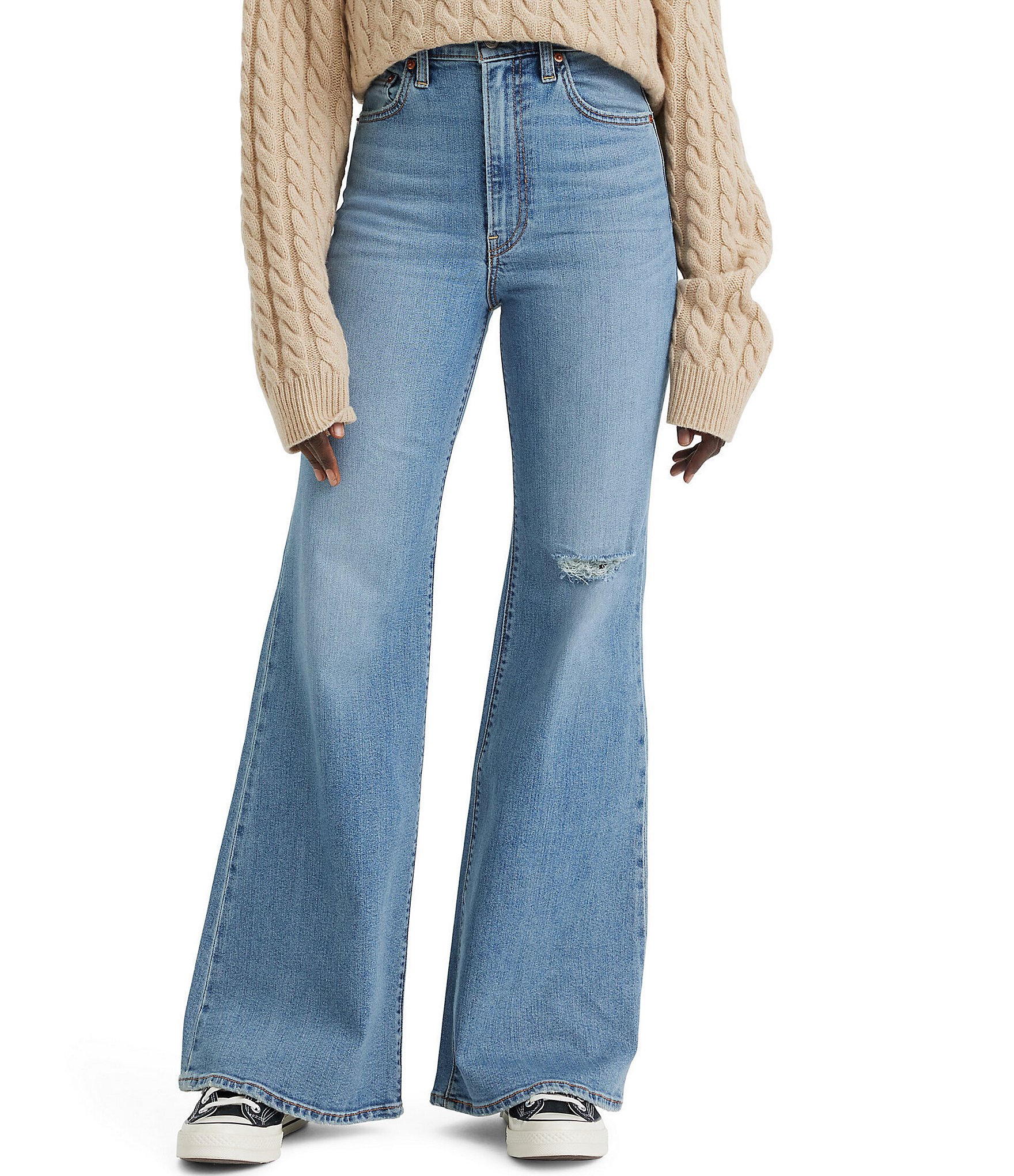 https://dimg.dillards.com/is/image/DillardsZoom/zoom/levis-ribcage-high-rise-distressed-flare-jeans/00000000_zi_2c255d86-bf5e-4cf2-9a73-692a66c52f87.jpg