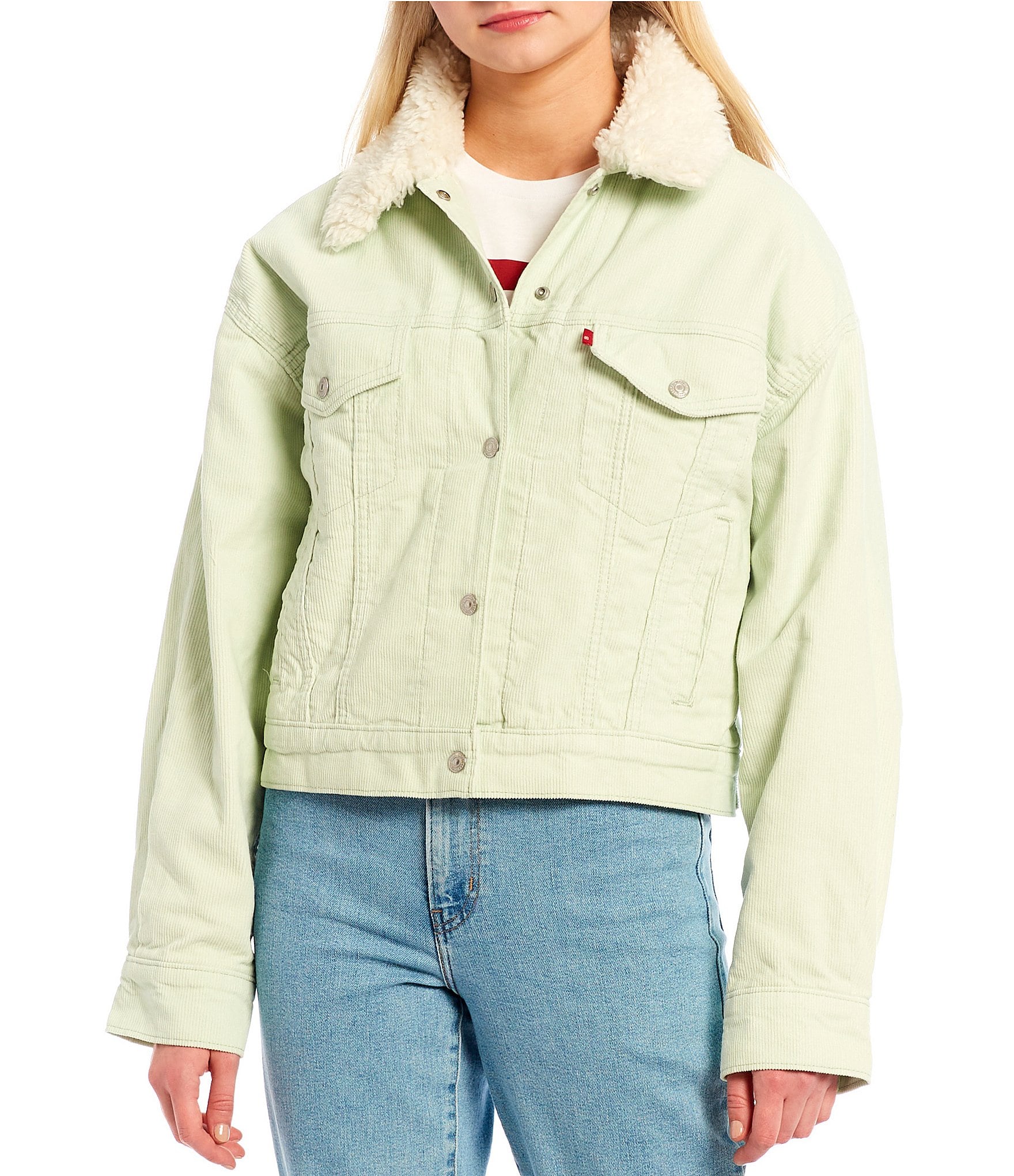 Levi's® Sherpa Baby Baggy Jacket | Dillard's