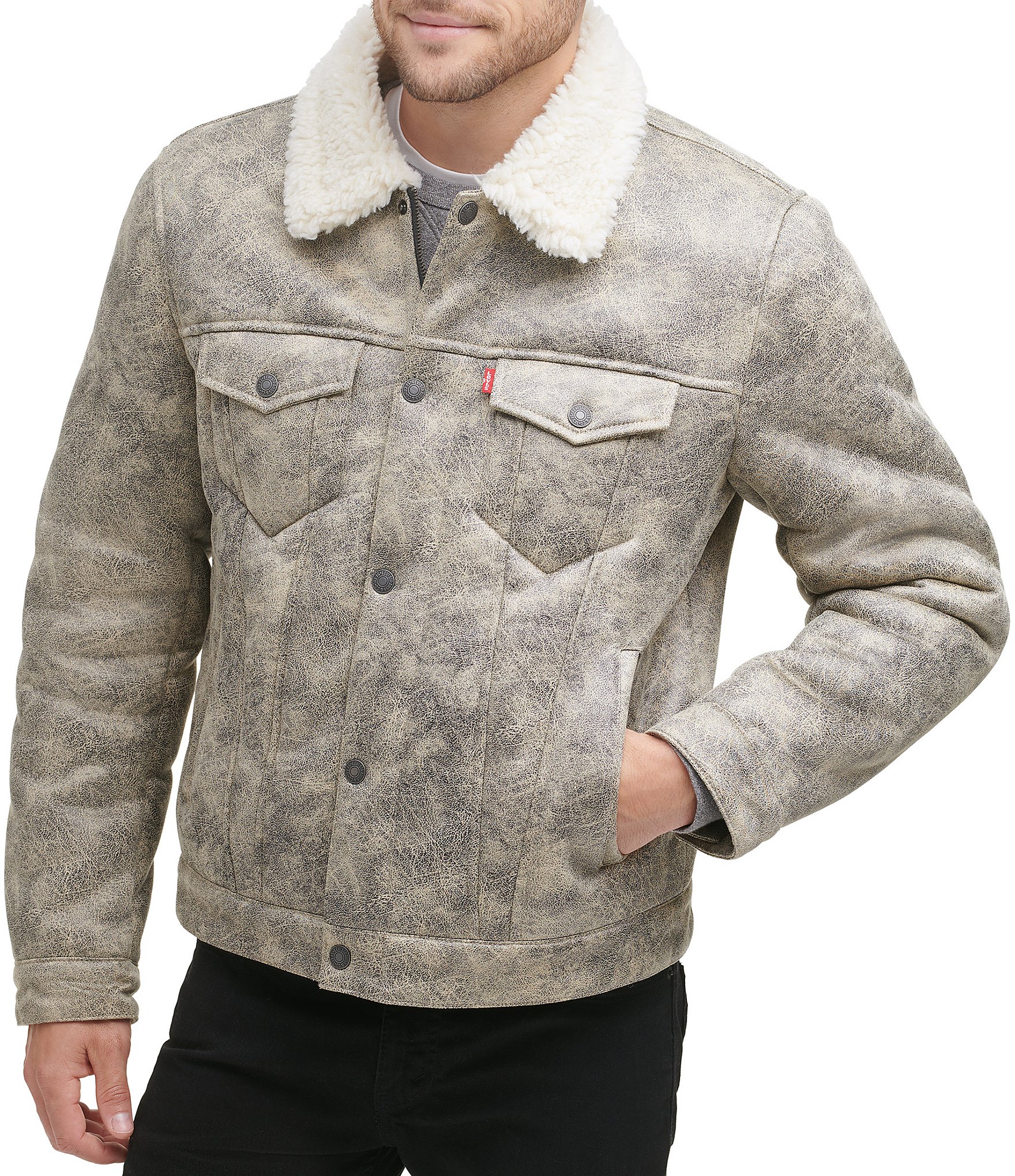 Levi's® Sherpa Sherpa Zip Front Trucker Jacket