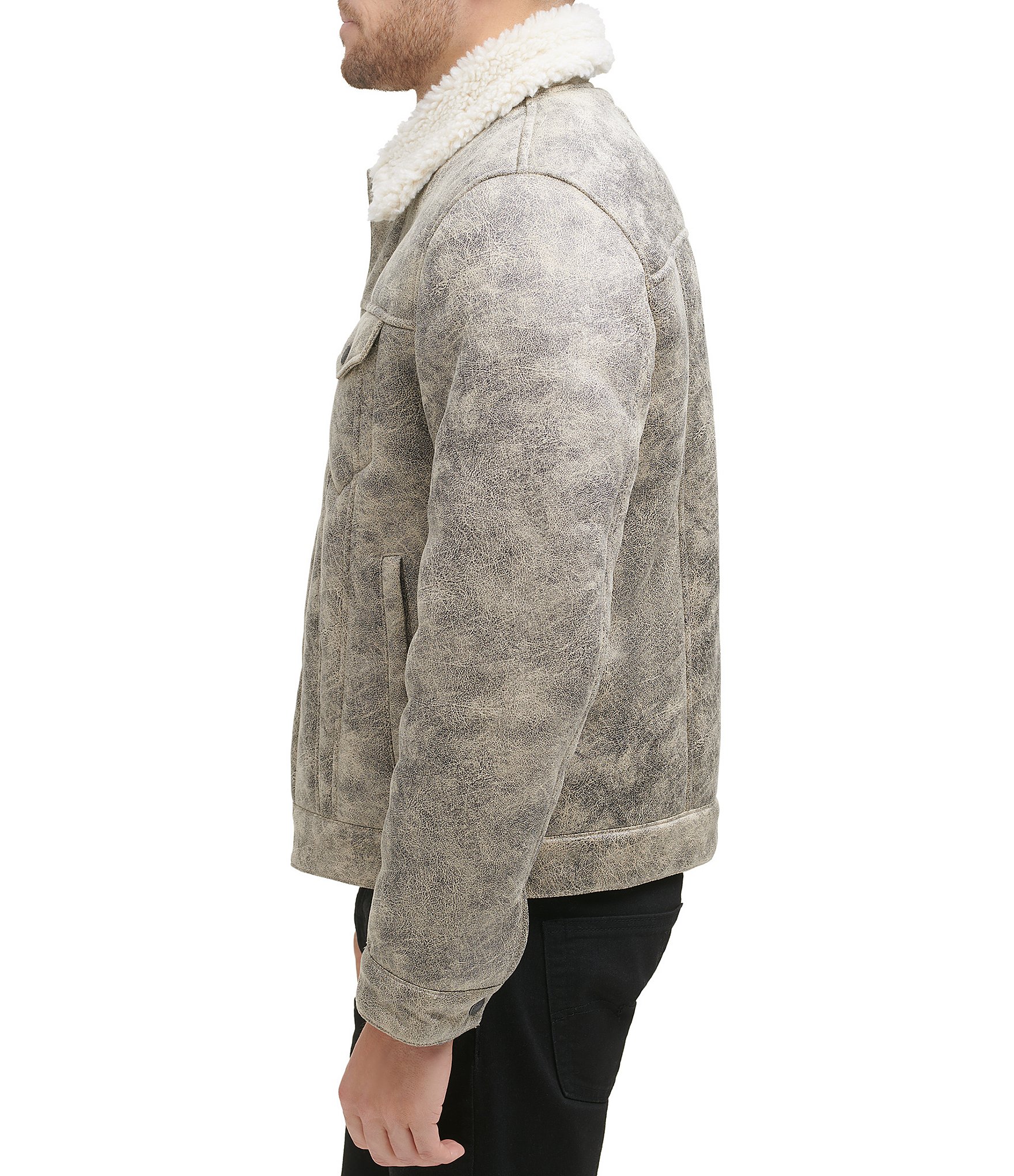 Levi's® Sherpa Sherpa Zip Front Trucker Jacket