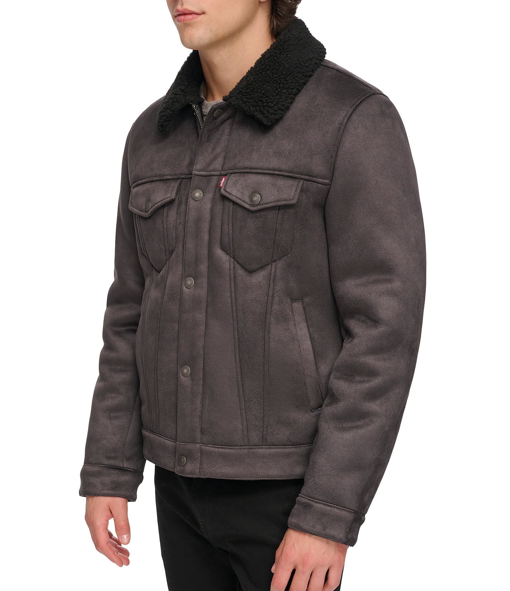 Levi's® Sherpa Sherpa Zip Front Trucker Jacket