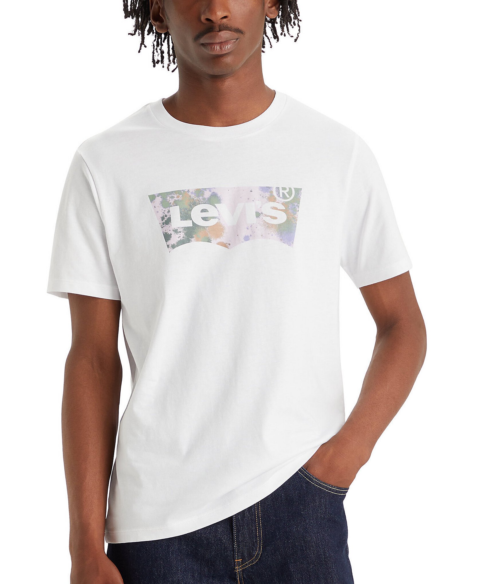Levi's® Short Sleeve Graphic Paint Splatter T-Shirt | Dillard's