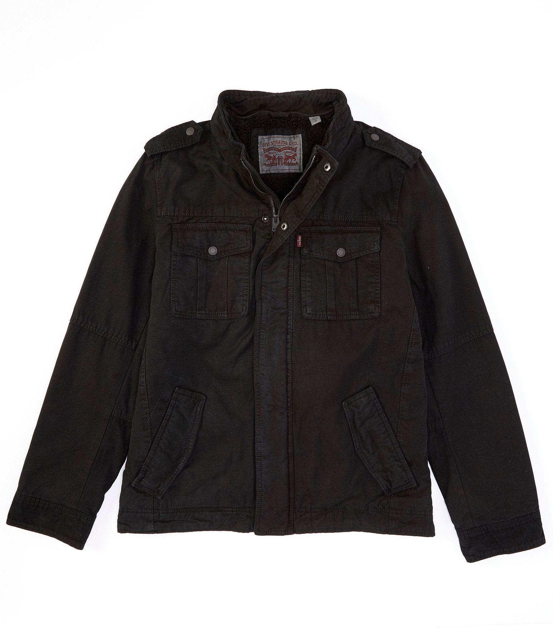 Levi's® Twill Hooded Military Trucker Jacket