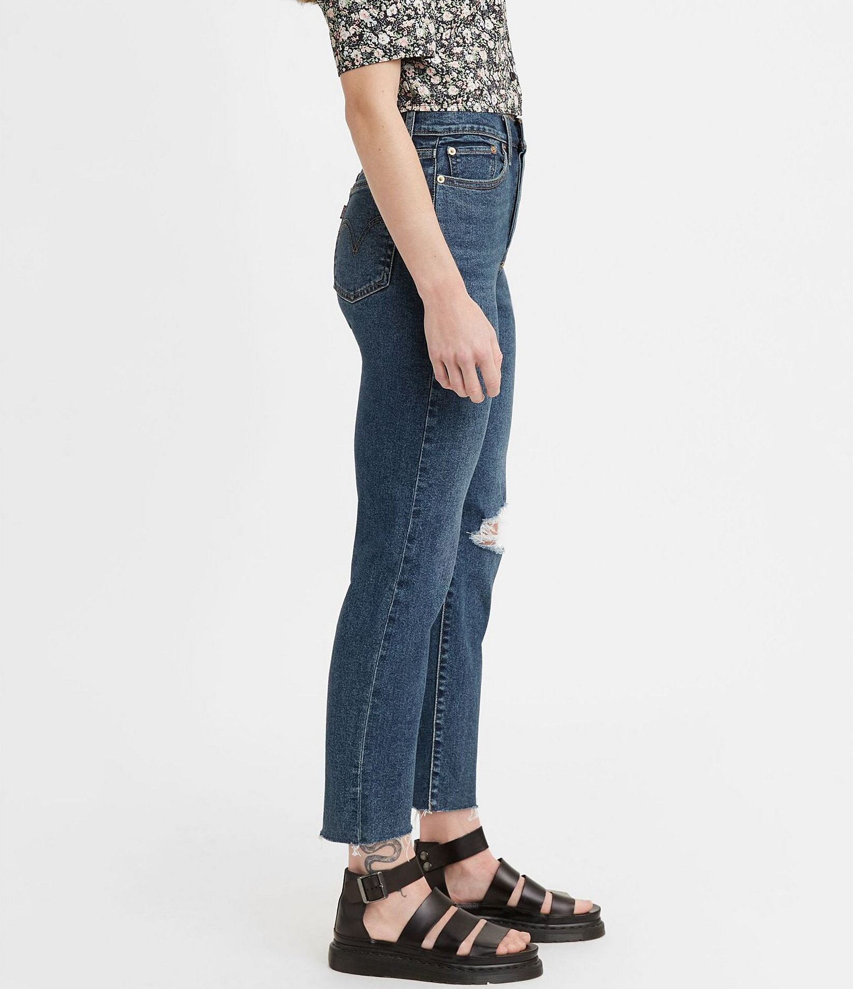 Levi's® Wedgie Destructed Straight Jeans