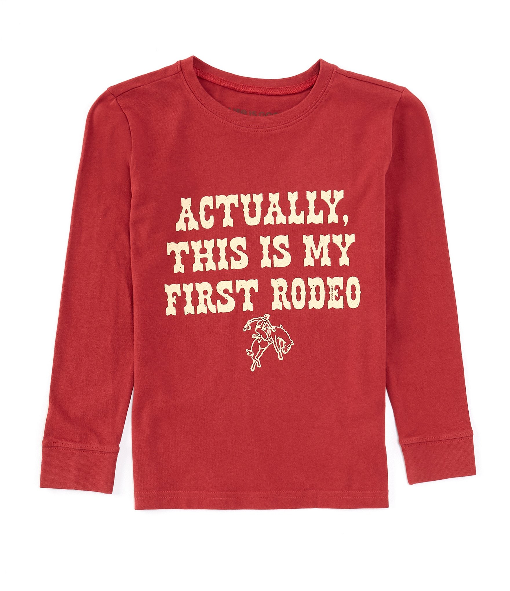 Life is Good Little Boys 2T-4T Long Sleeve First Rodeo T-Shirt