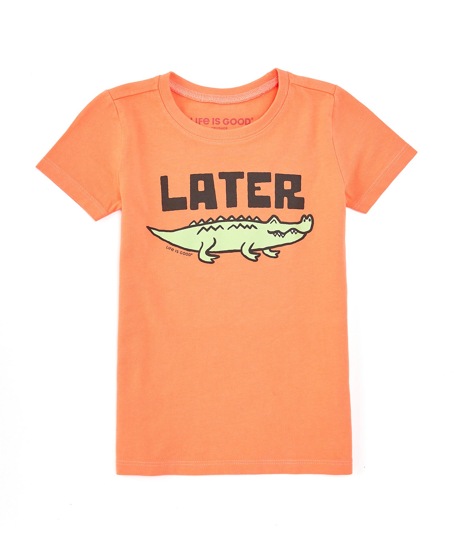 Life Is Good Little Boys 2T-4T Short Sleeve Later Gator T-Shirt - 2T