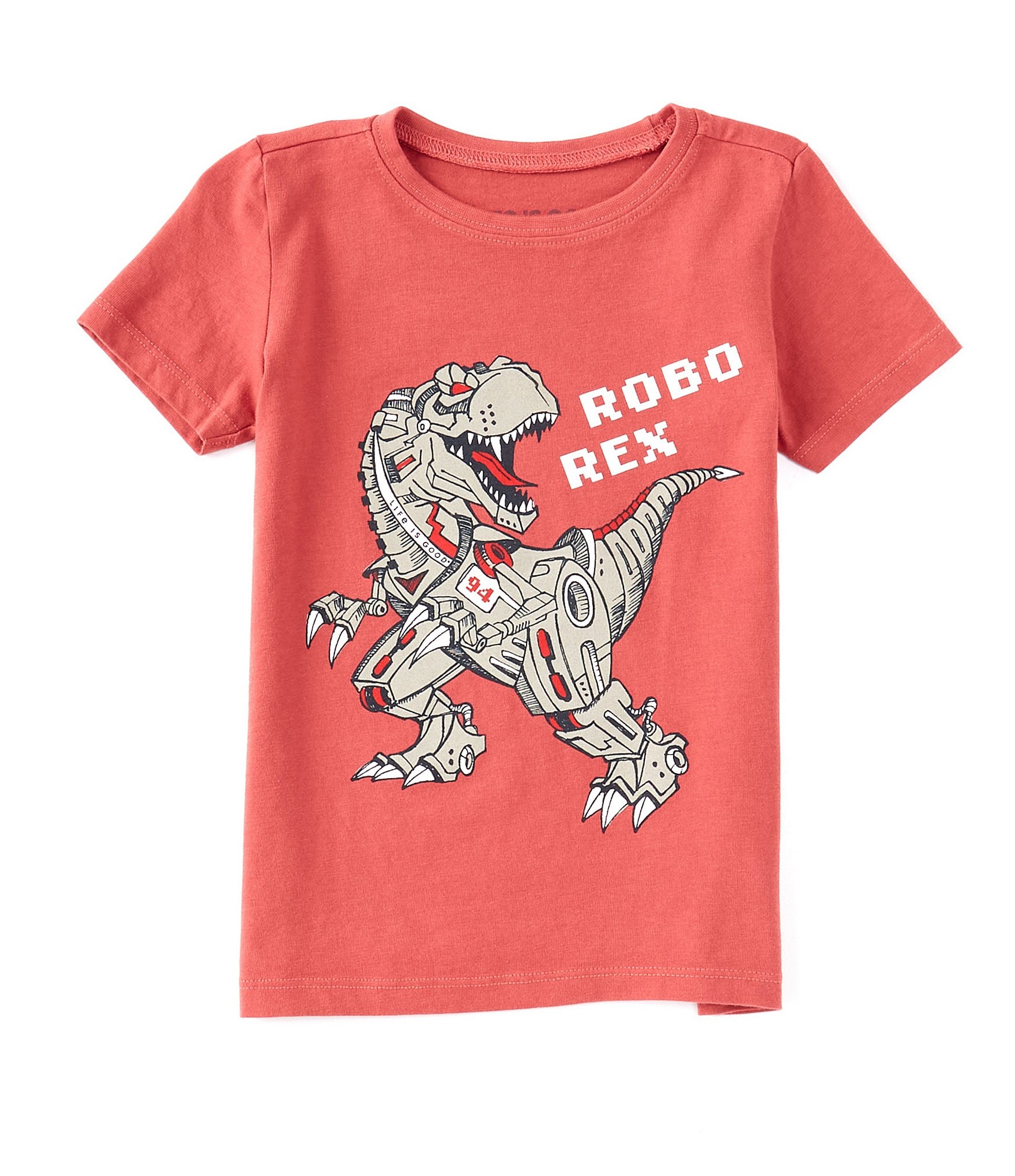 Life Is Good Little Boys 2T-4T Short Sleeve Robo Rex Crusher T-Shirt ...