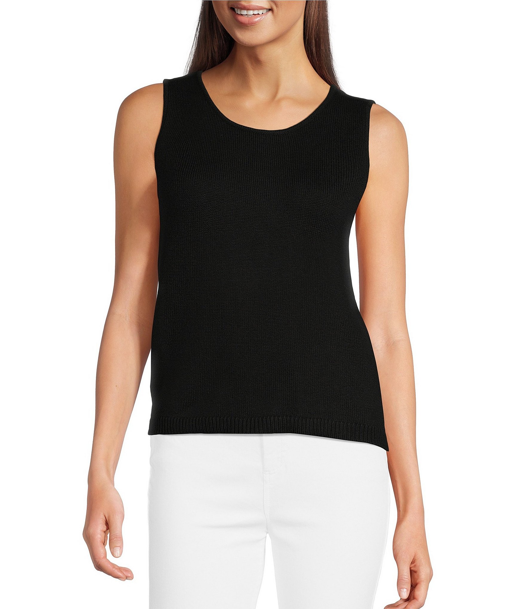 Lilly Pulitzer Amila Cotton Blend Crew Neck Sleeveless