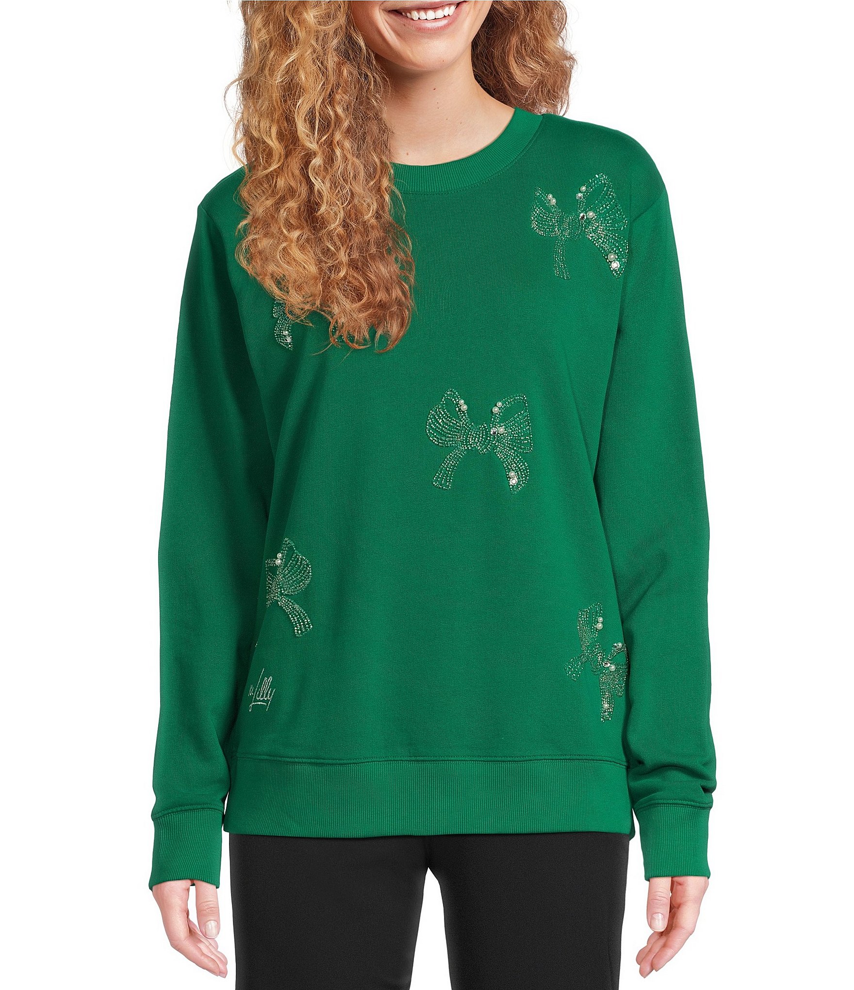 Lilly newest Pulitzer Melena Cotton Pullover Sweatshirt!