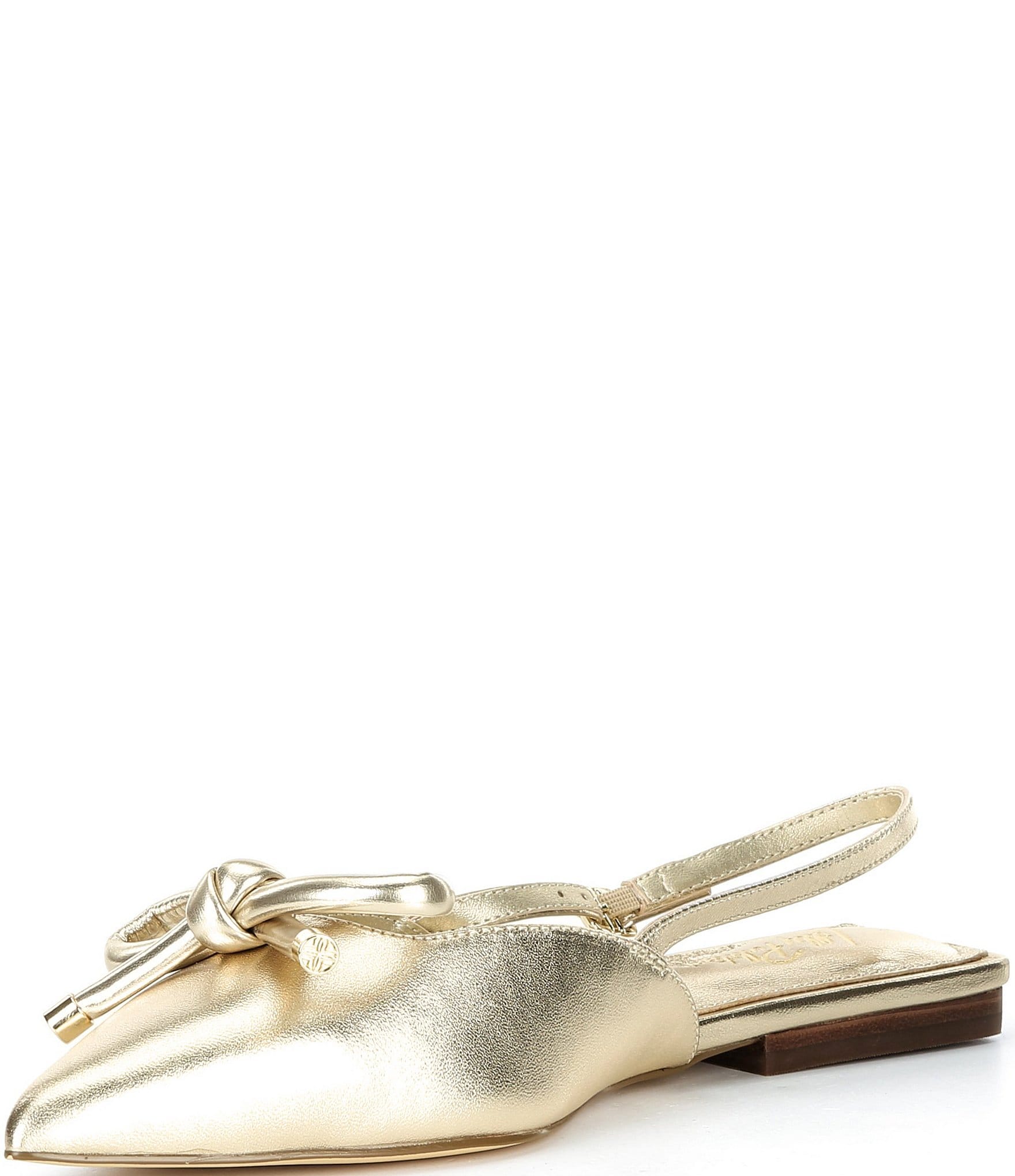 Lilly Pulitzer Brit Leather Bow Slingback Flats