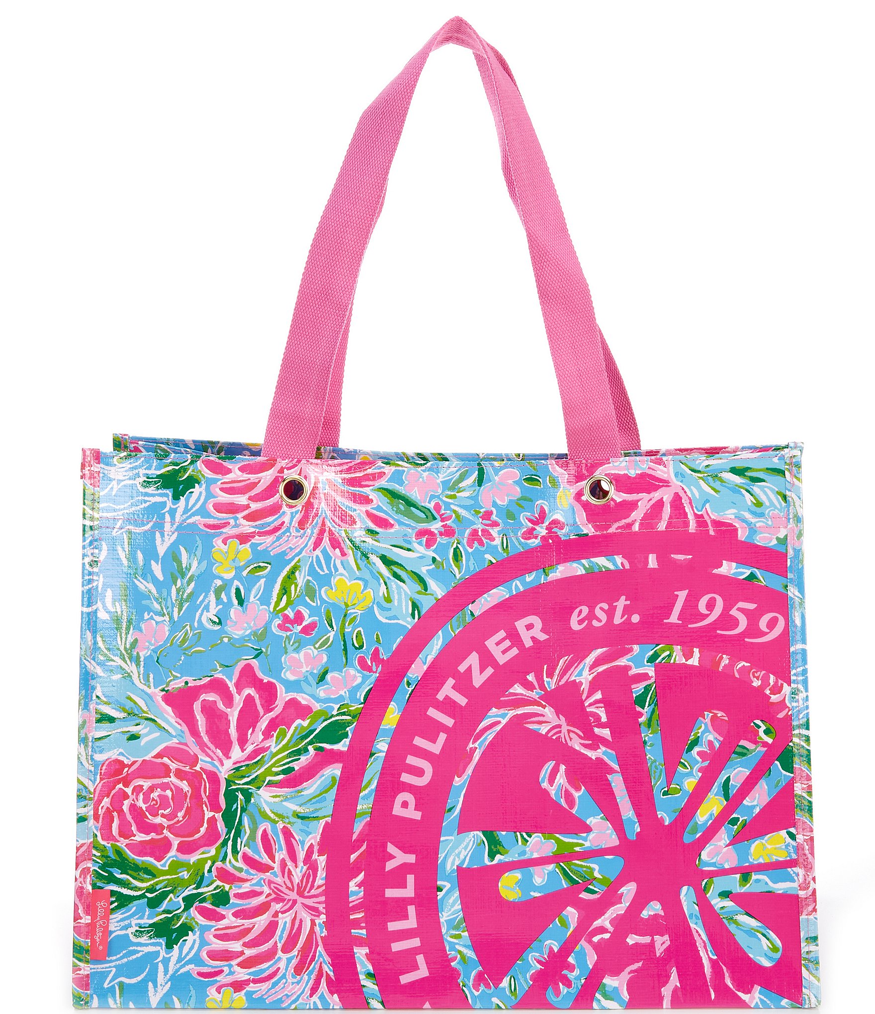 Dillards Summer Tote Bag L Pink Cream Stripe Beach Keep Calm Summer On  Market