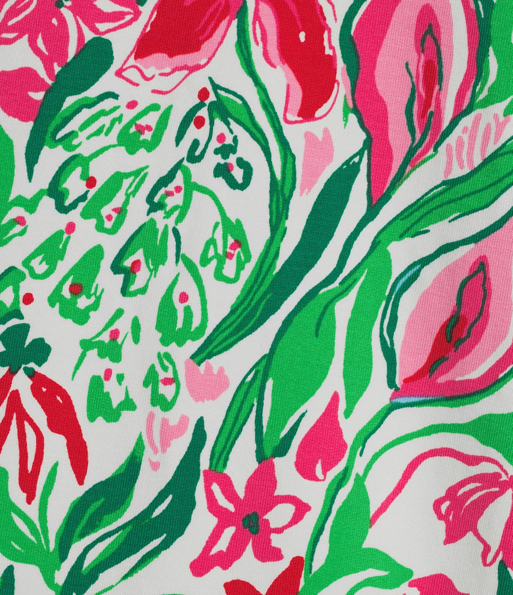 Lilly Pulitzer Eleni UPF 50+ Glowing Gardens Print Point Collar Long Sleeve Zip-Up Jacket