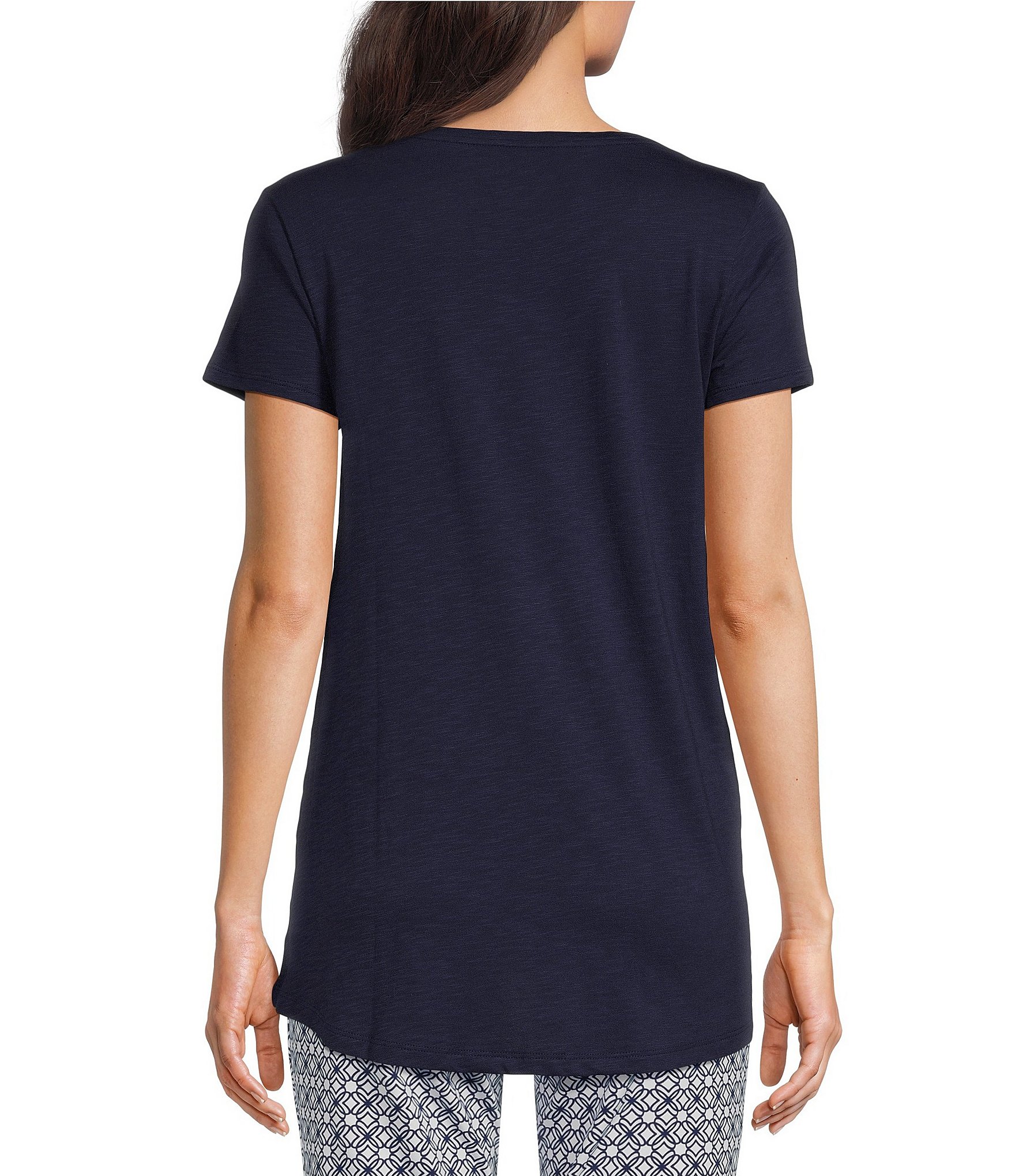 Lilly Pulitzer Etta Knit Scoop Neck Short Sleeve Tee Shirt