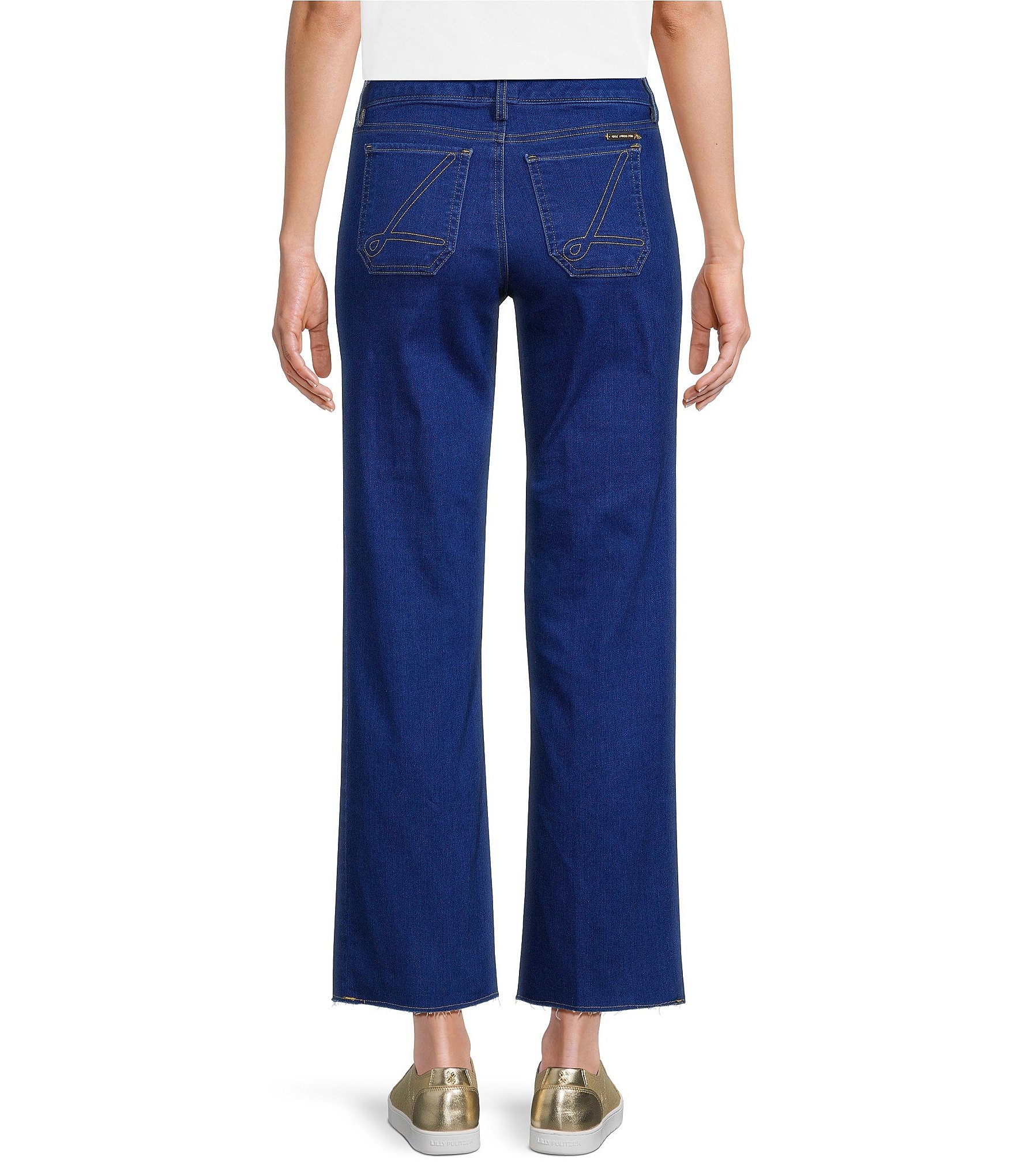 Lilly Pulitzer Harleen High Rise Stretch Denim Cropped Jeans