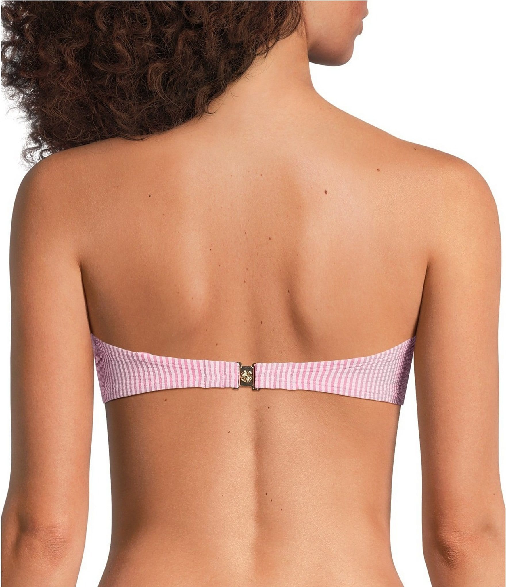 Lilly Pulitzer Katara Seersucker Stripe Bandeau Swim Top