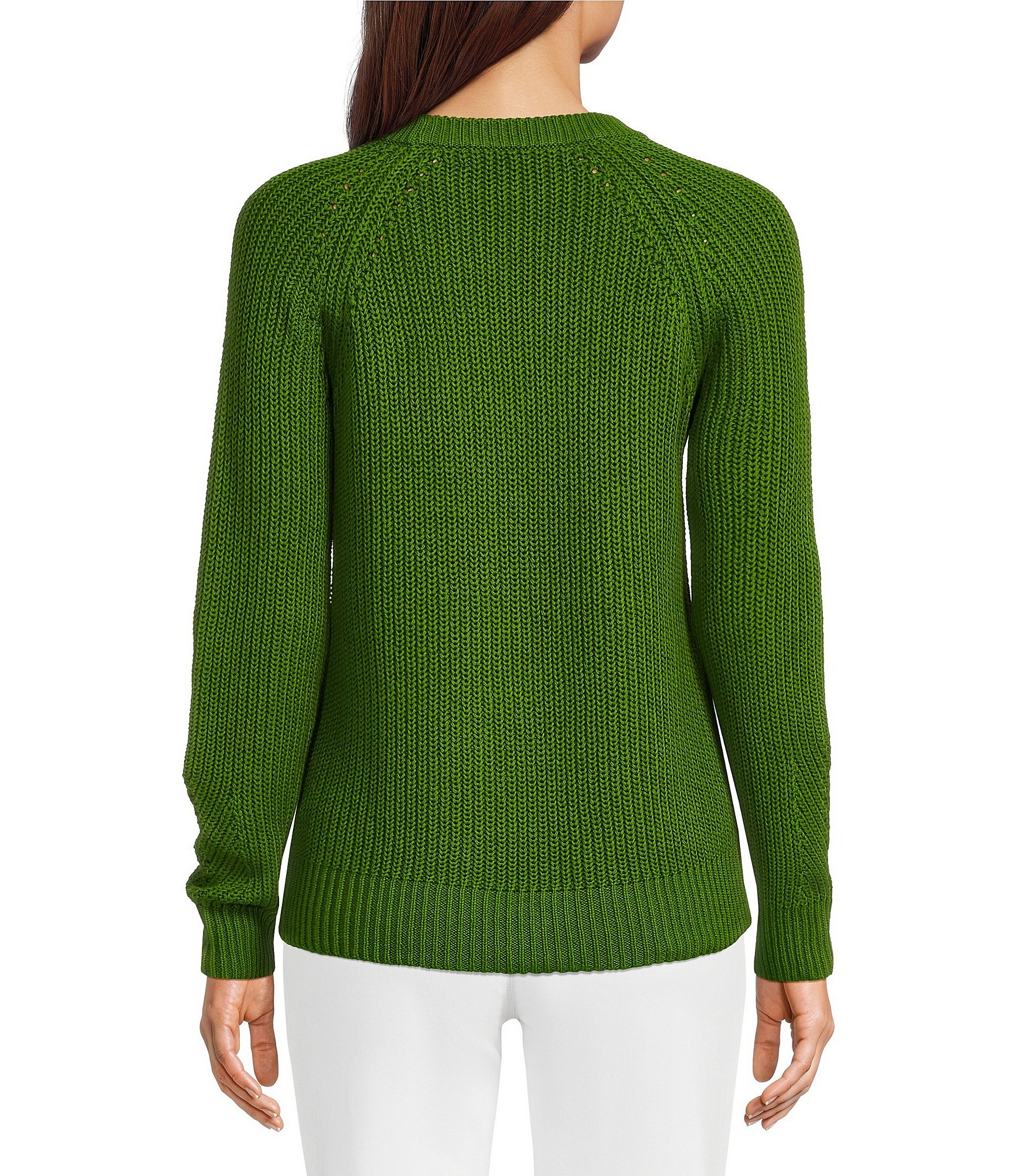 Lilly Pulitzer Knit Crew Neck Long Raglan Sleeve Sweater