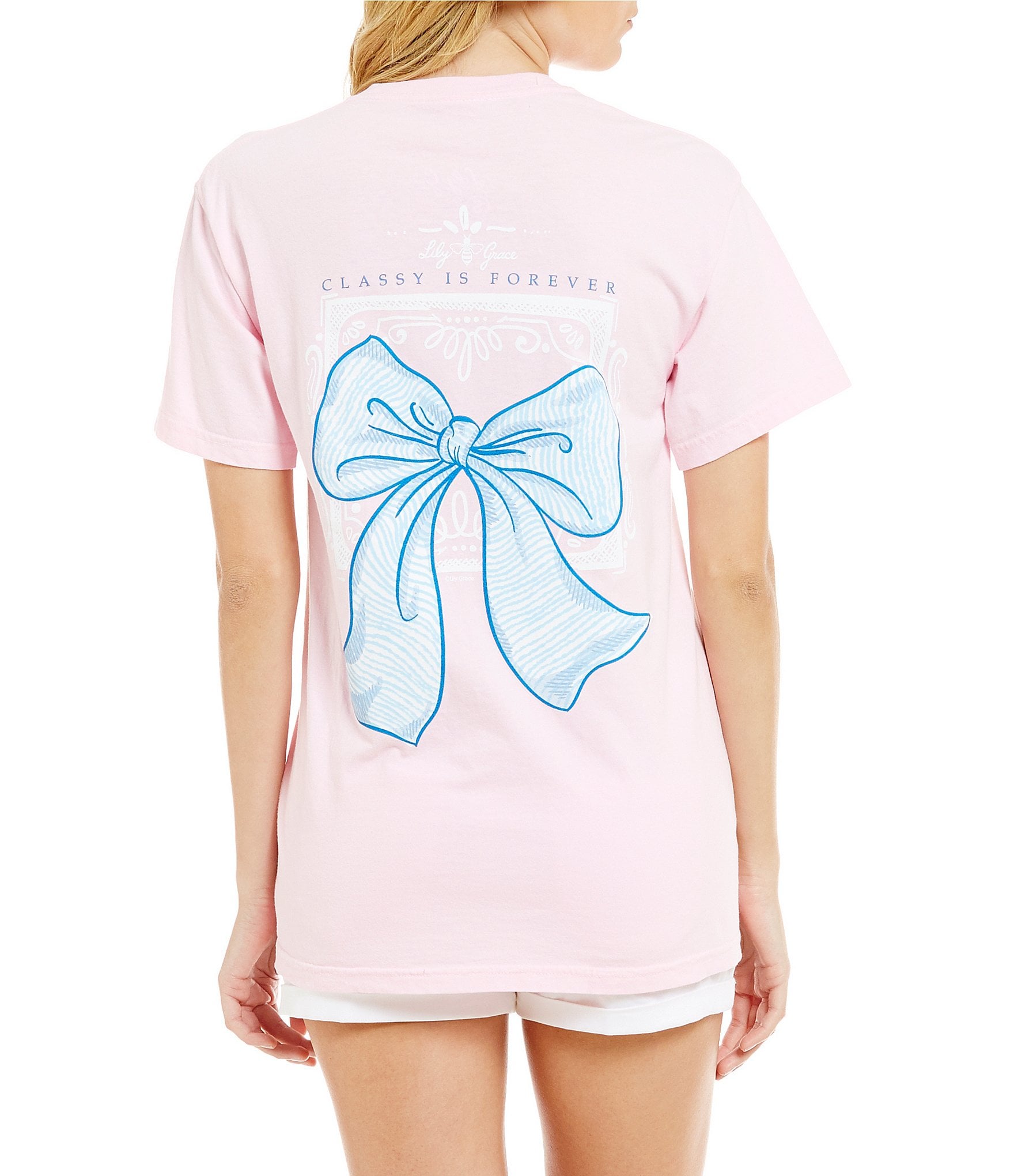 Lily Grace Classy Is Forever Bow Tee Dillards