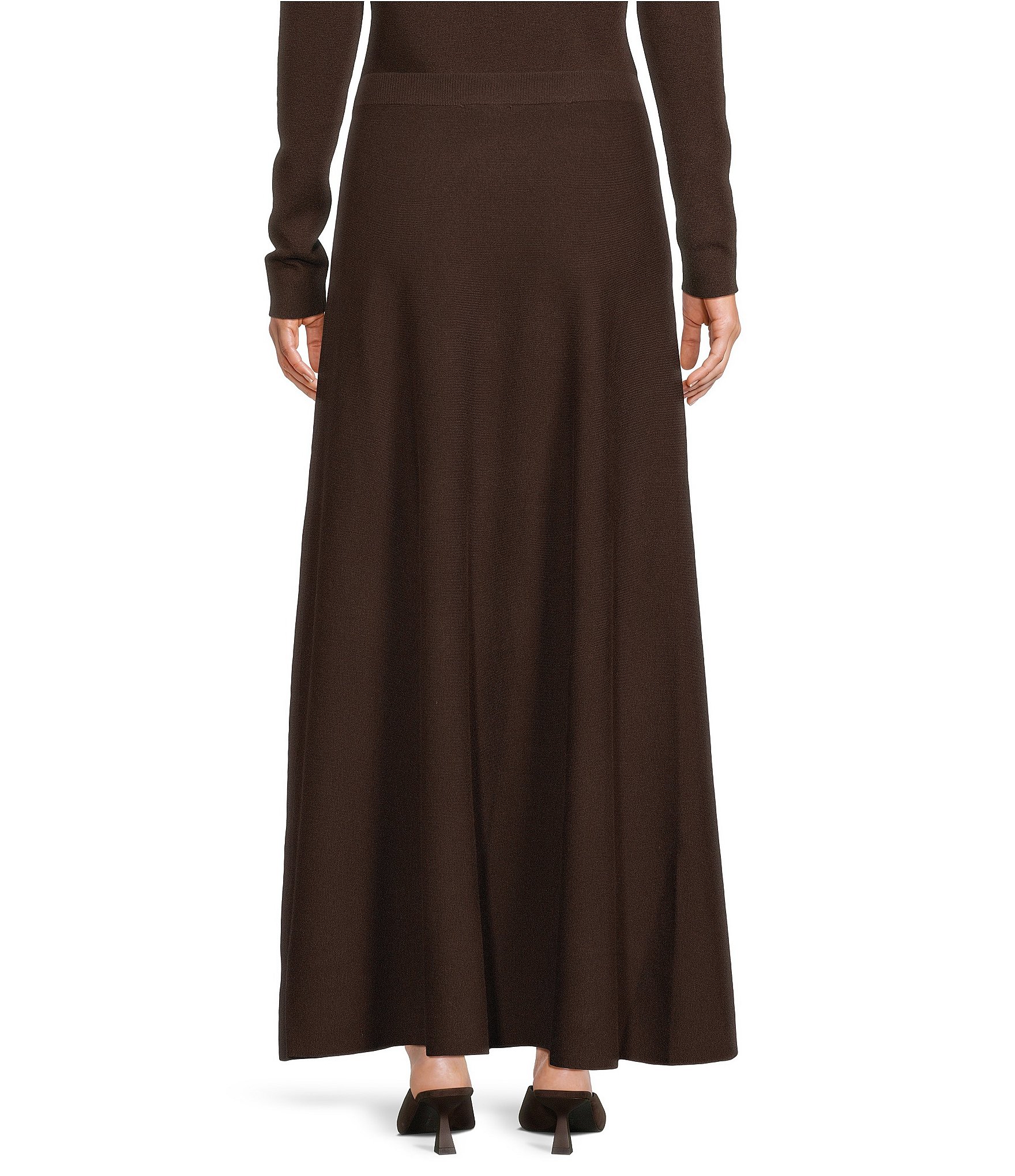 Line and Dot Delania Wool Blend Knit Sweater Maxi Coordinating Skirt