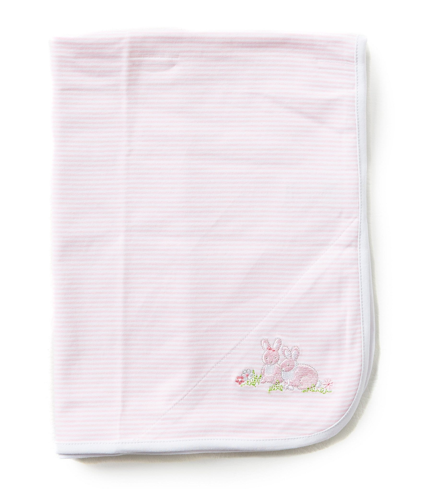 Little Me Baby Bunnies Reversible Receiving Blanket