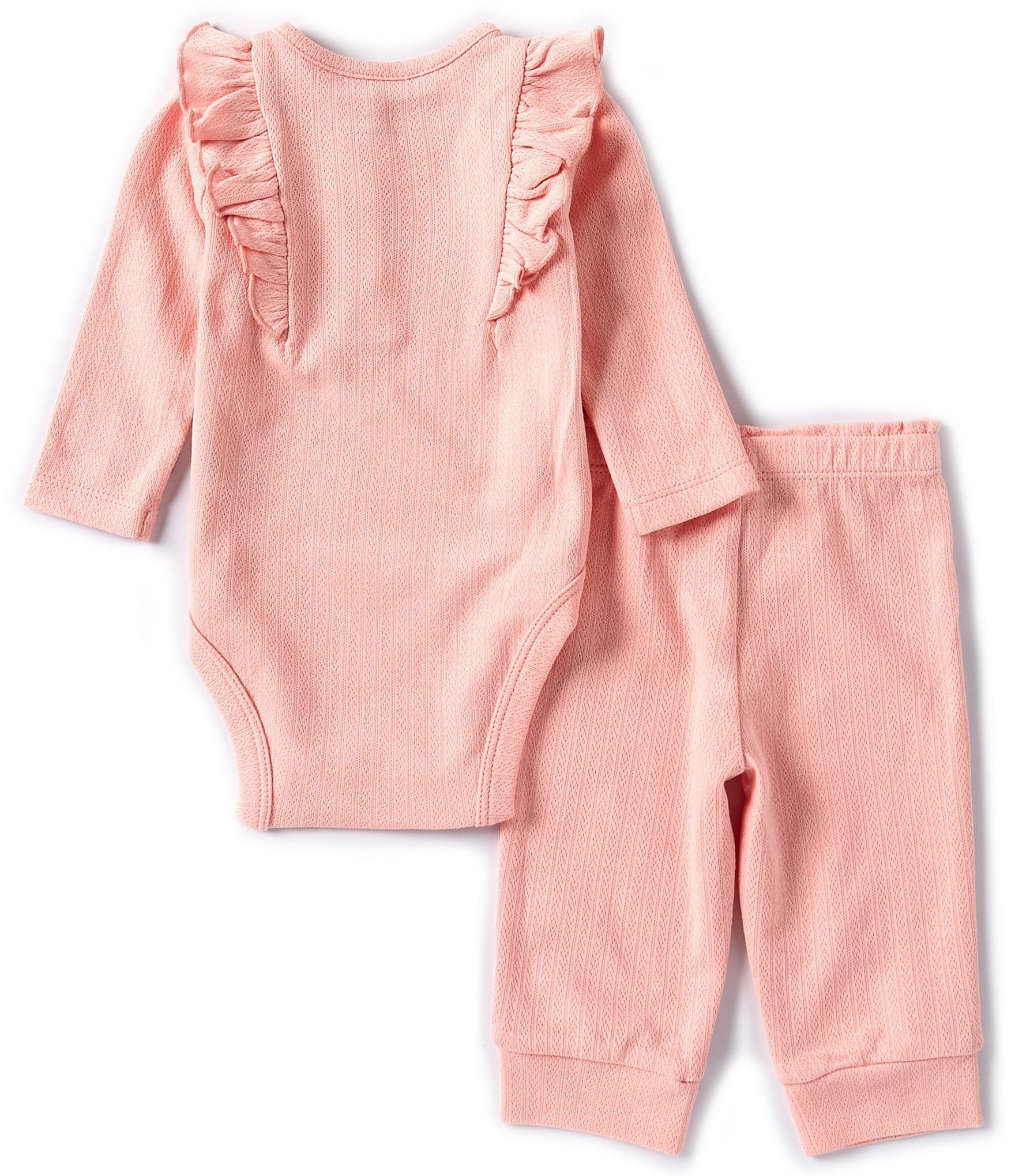 Little Me Baby Girls 3-12 Months Long Sleeve Bodysuit & Matching Pant Set