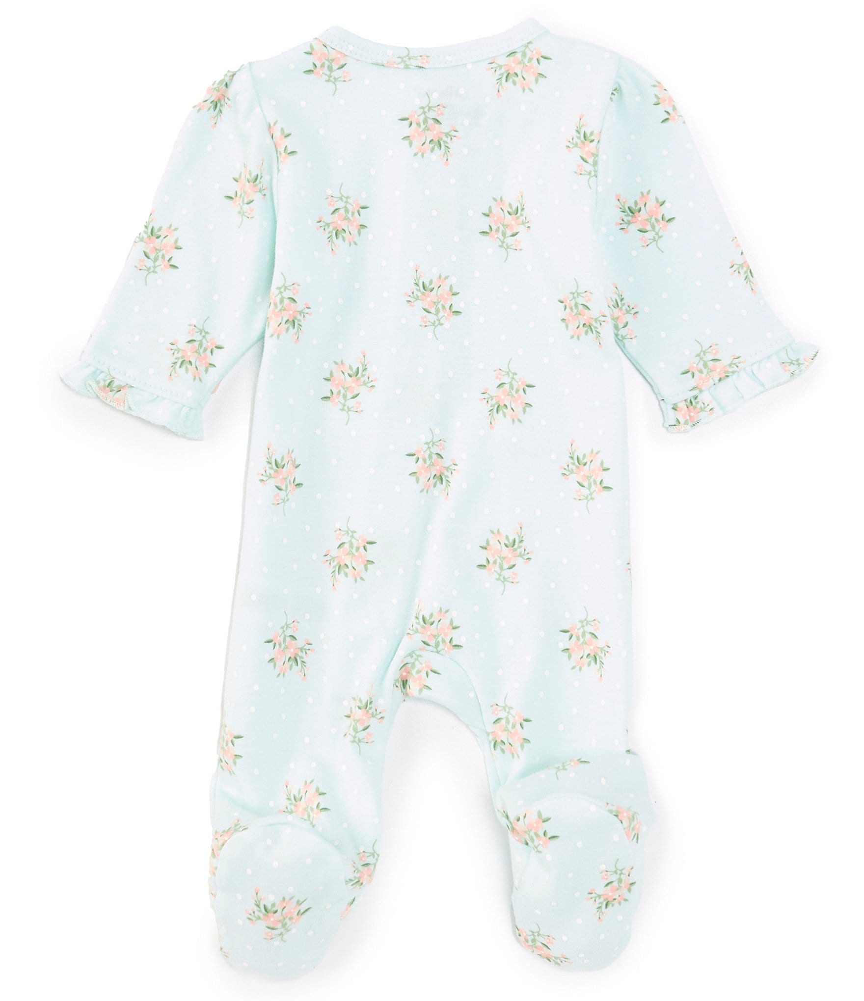 Little Me Baby Girls Preemie-9 Months Delicate Floral Print Footie