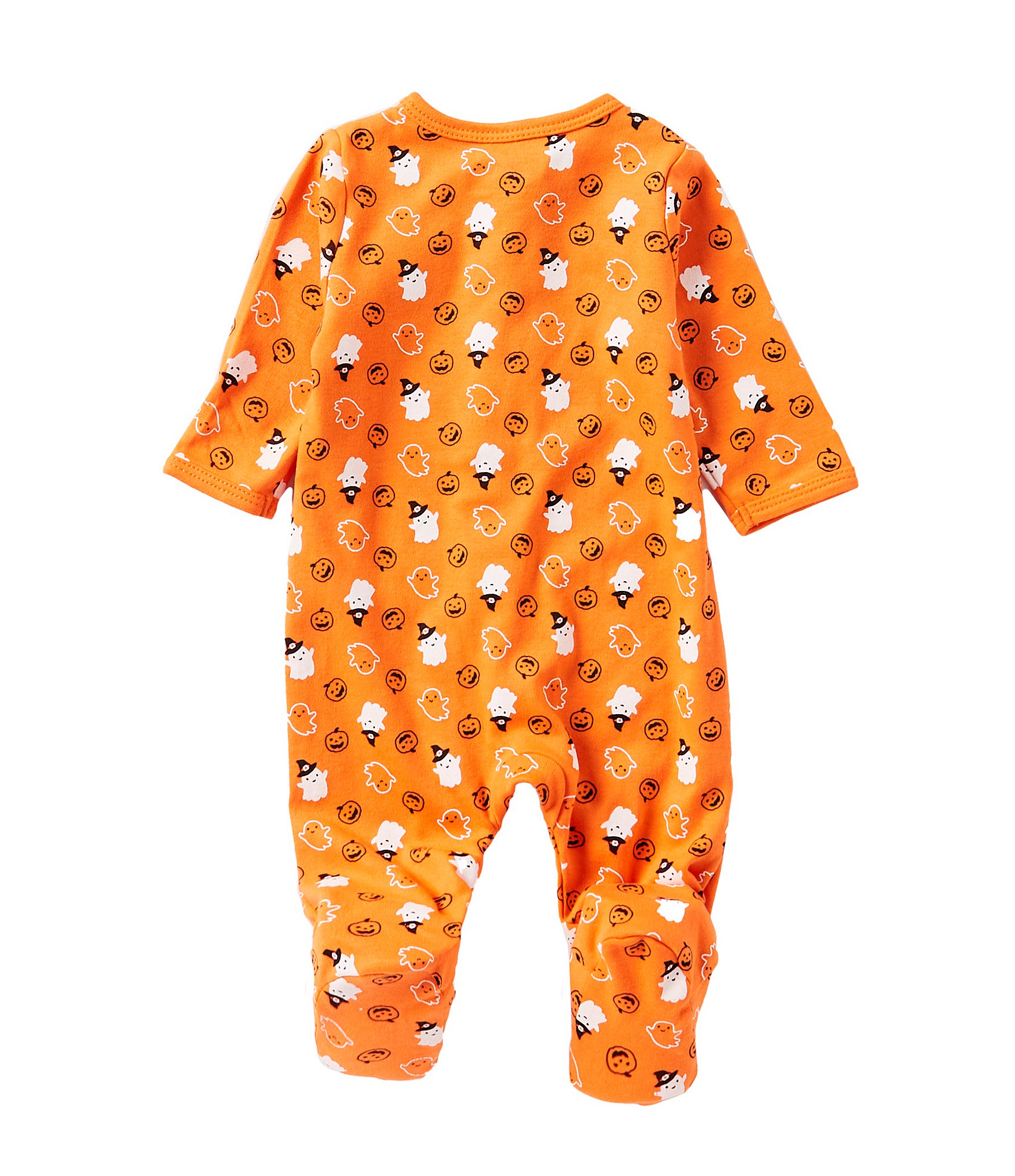 Little Me Baby Newborn-9 Months Long Sleeve Halloween-Inspired Print Footed Coverall