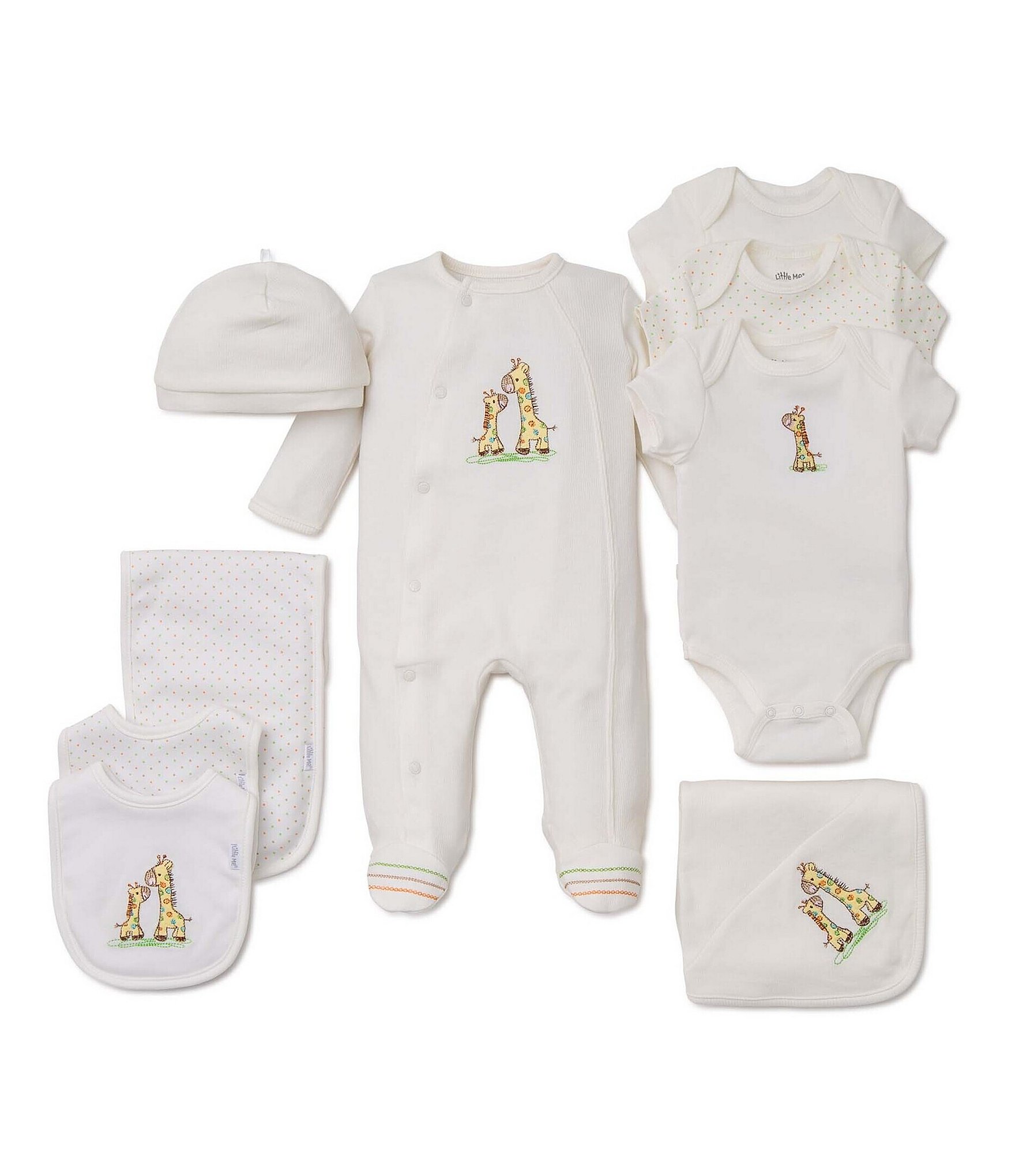 Little Me Giraffe Bib & Burp Set