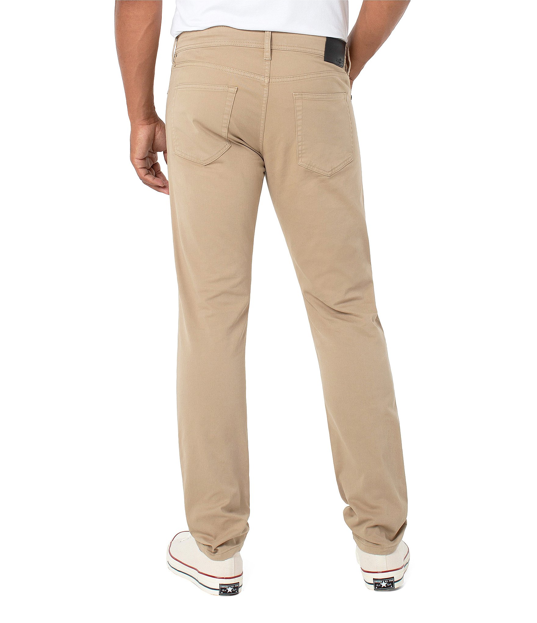 Liverpool Los Angeles Kingston Modern Slim-Straight Twill Pants