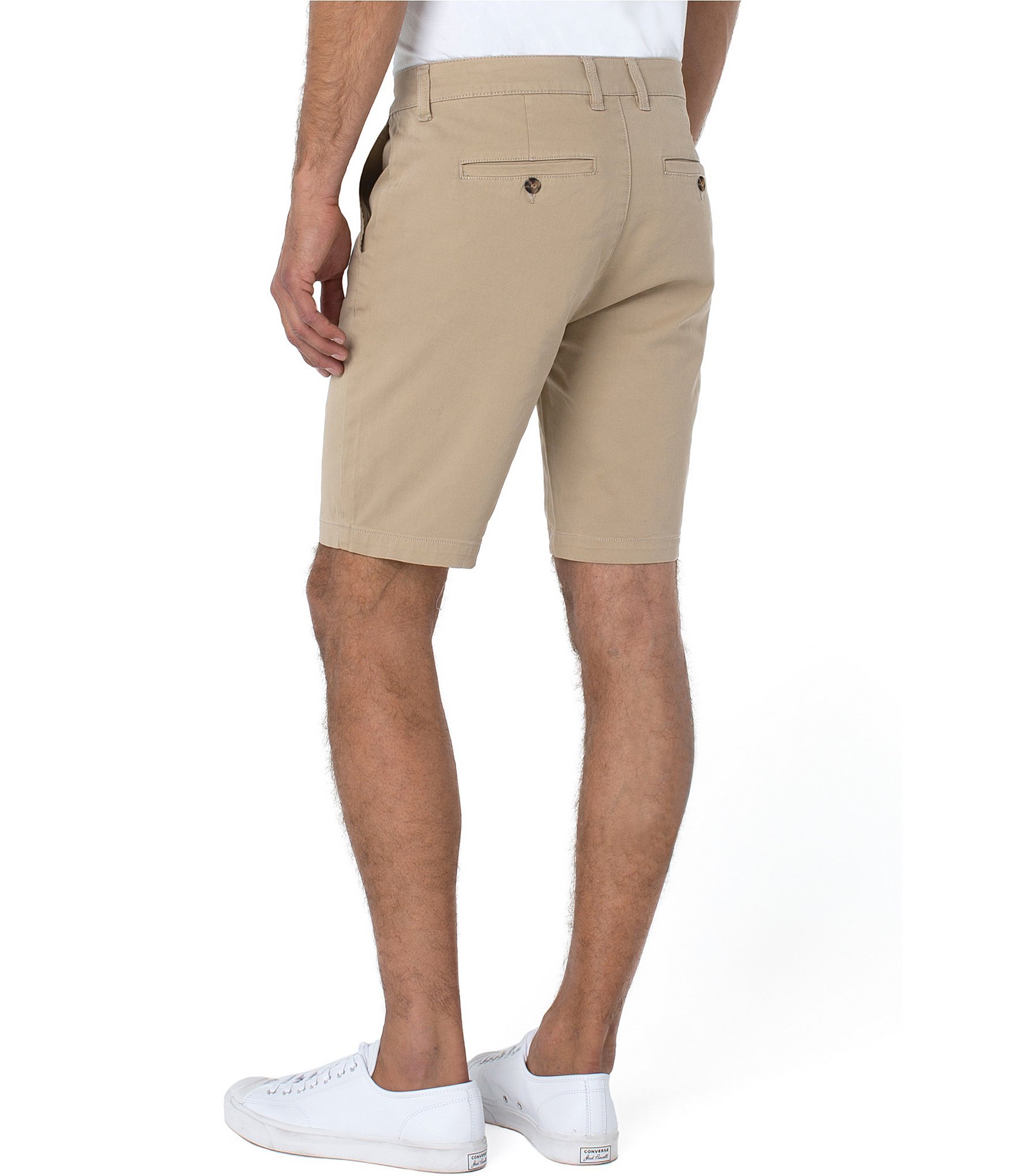 Liverpool Los Angeles Modern-Fit 9.5#double; Inseam Twill Shorts