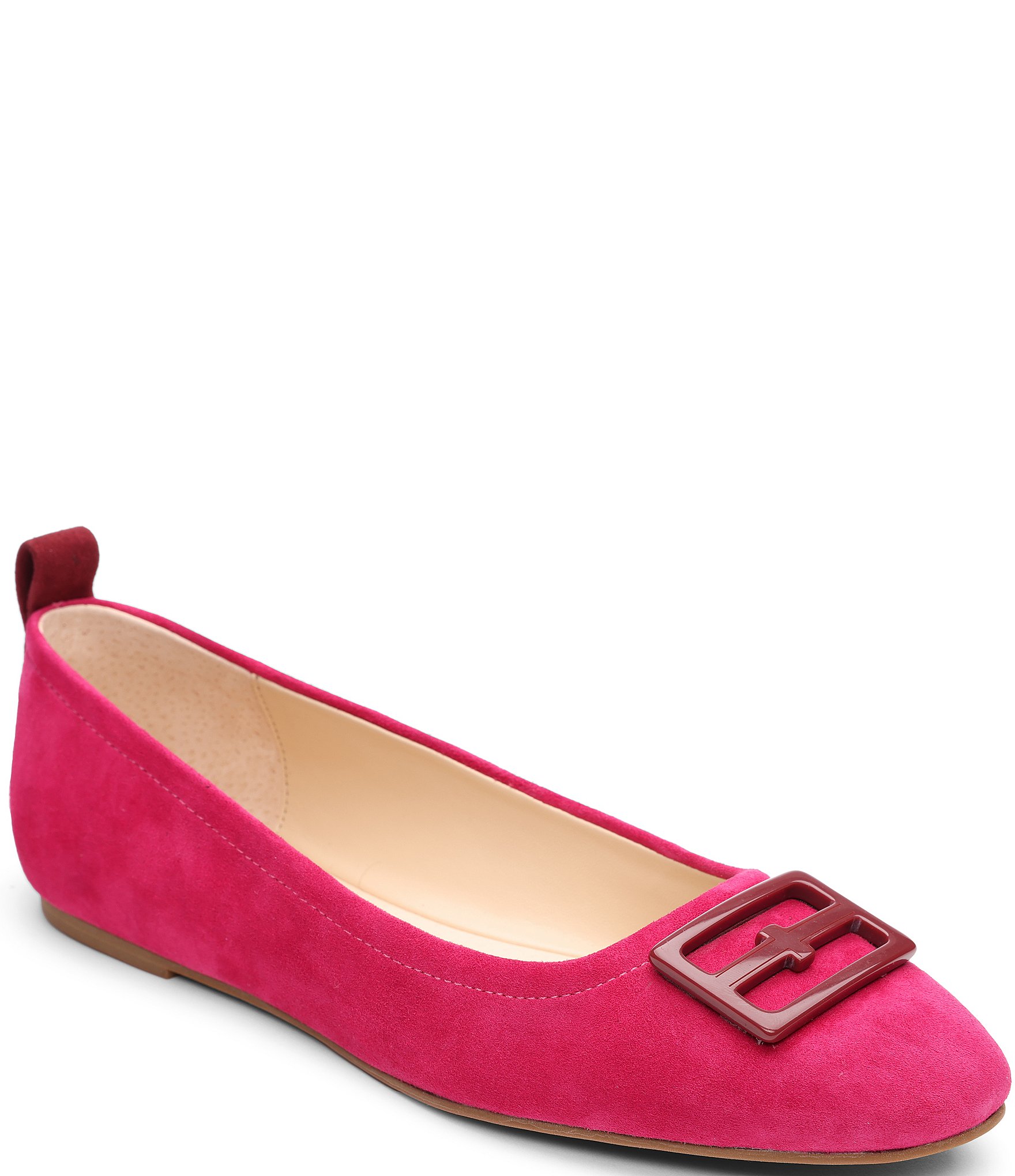 Liverpool Los Angeles Fontana Resin Ornament Suede Ballet Flats