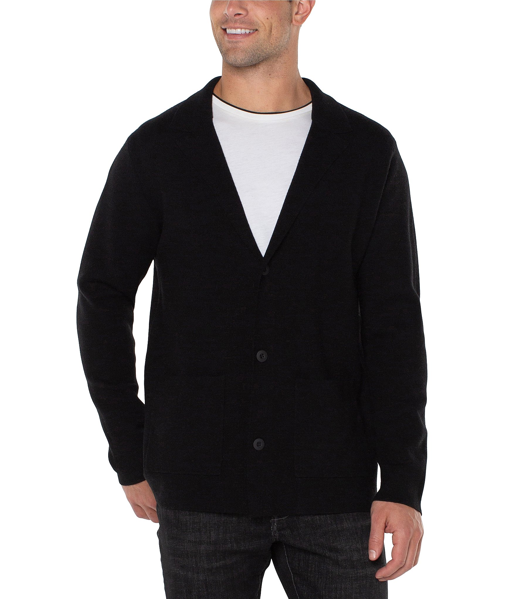 Liverpool Los Angeles Long Sleeve Sweater Cardigan | Dillard's