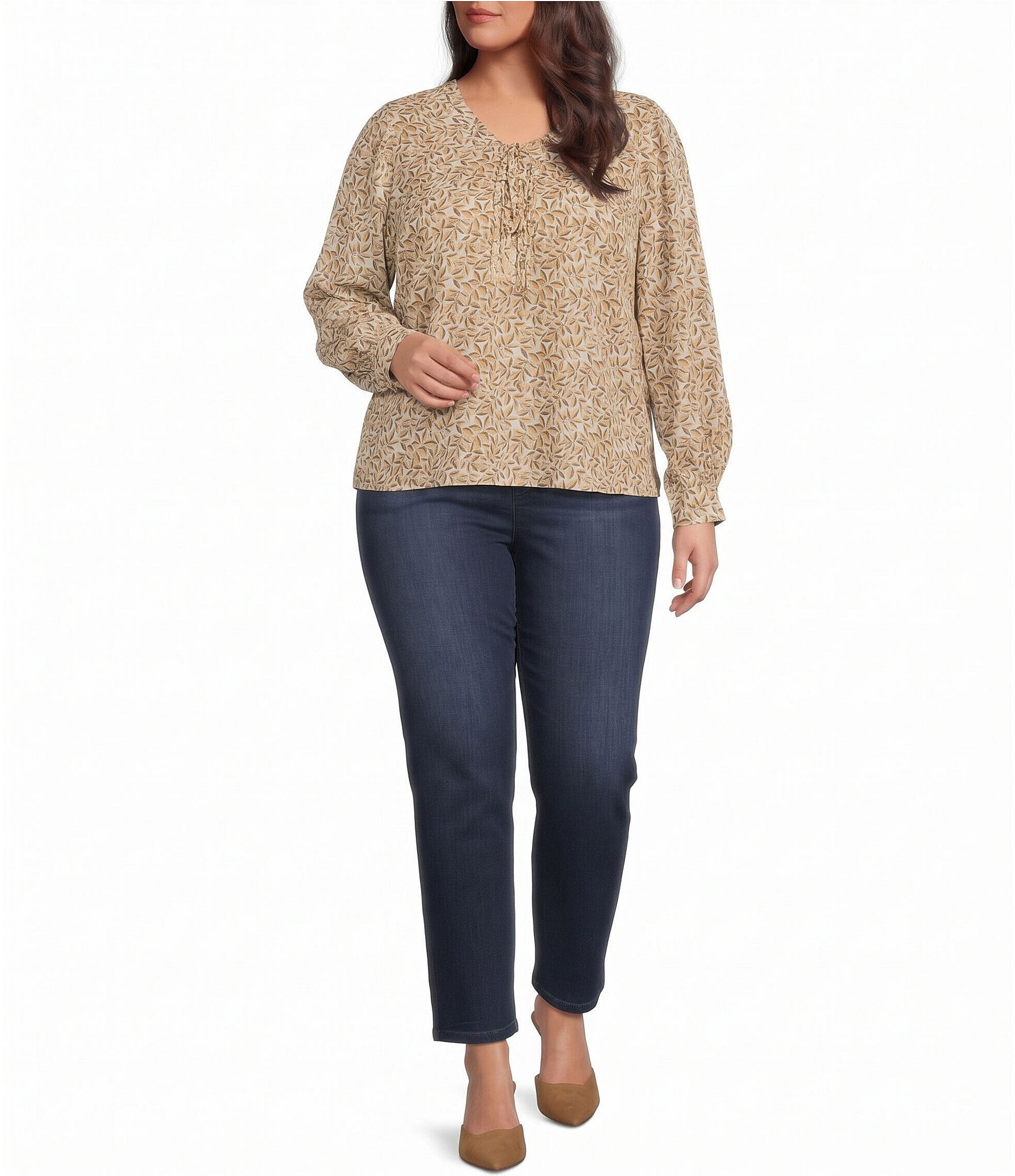 Liverpool Los Angeles Plus Size Gia Glider Pull-On Jeans