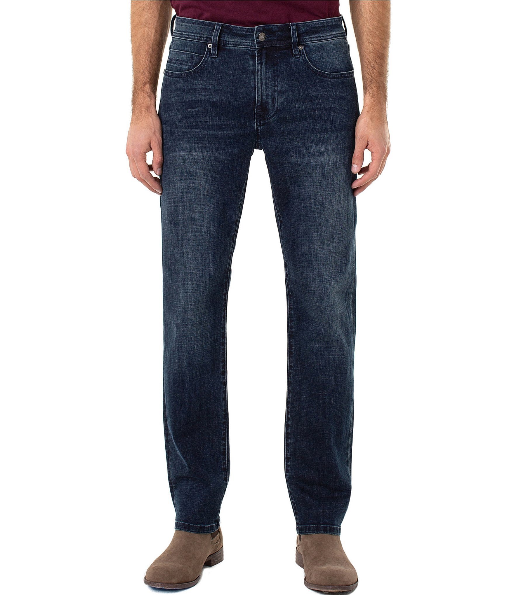 Liverpool Los Angeles Regent Straight-Fit Relaxed Coolmax Denim Jeans ...